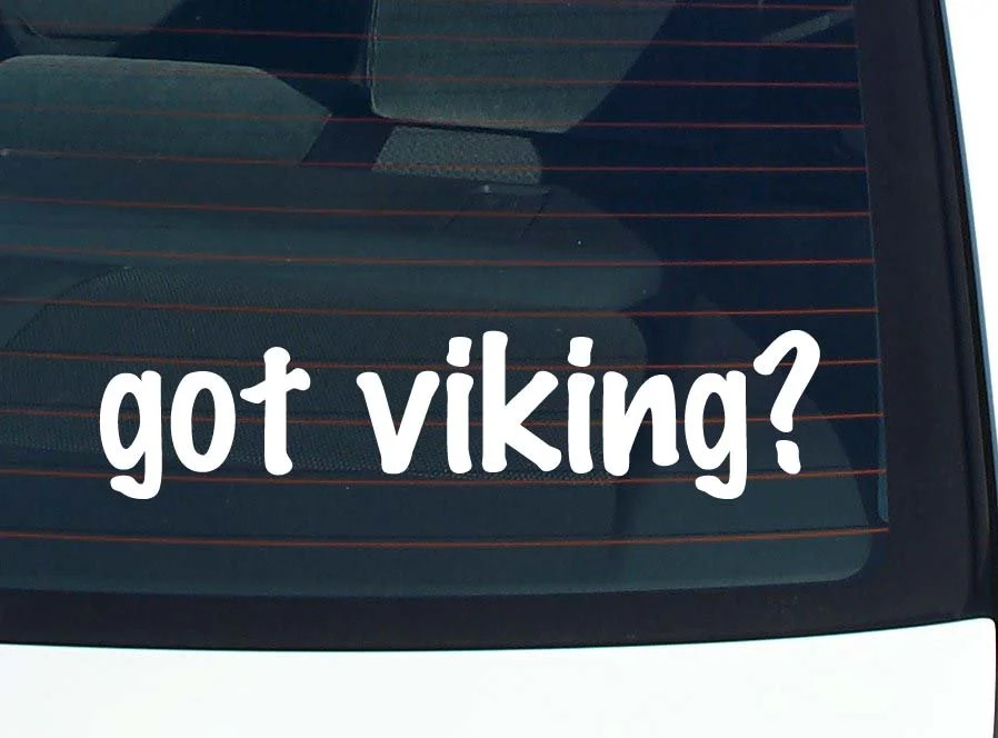 got viking? CAR DECAL BUMPER STICKER VINYL FUNNY JOKE WINDOW