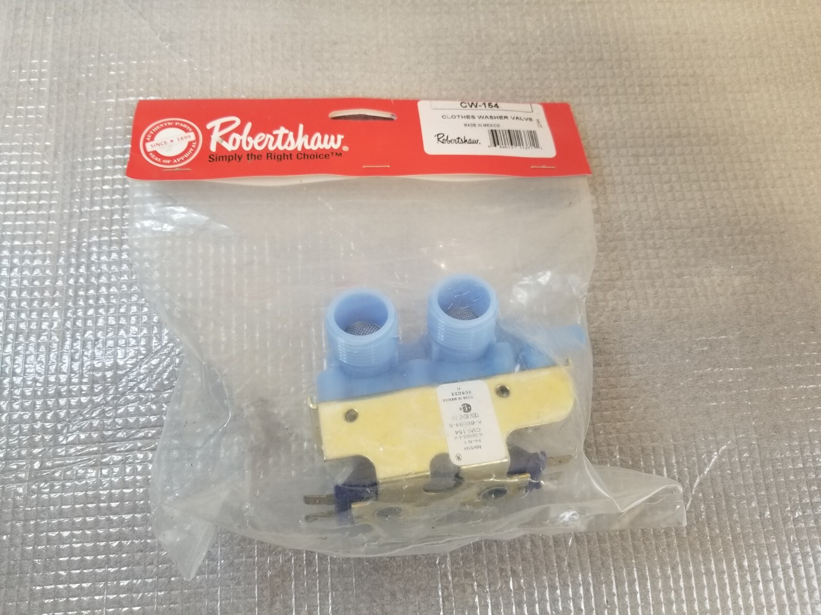 #G4 NEW CW-154 – Robertshaw CW154 Washing Machine Water Inlet Valve