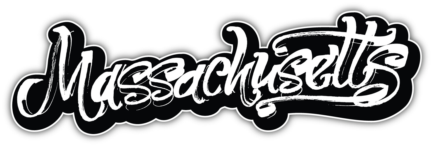 Massachusetts USA State Slogan Car Bumper Sticker Decal "SIZES"