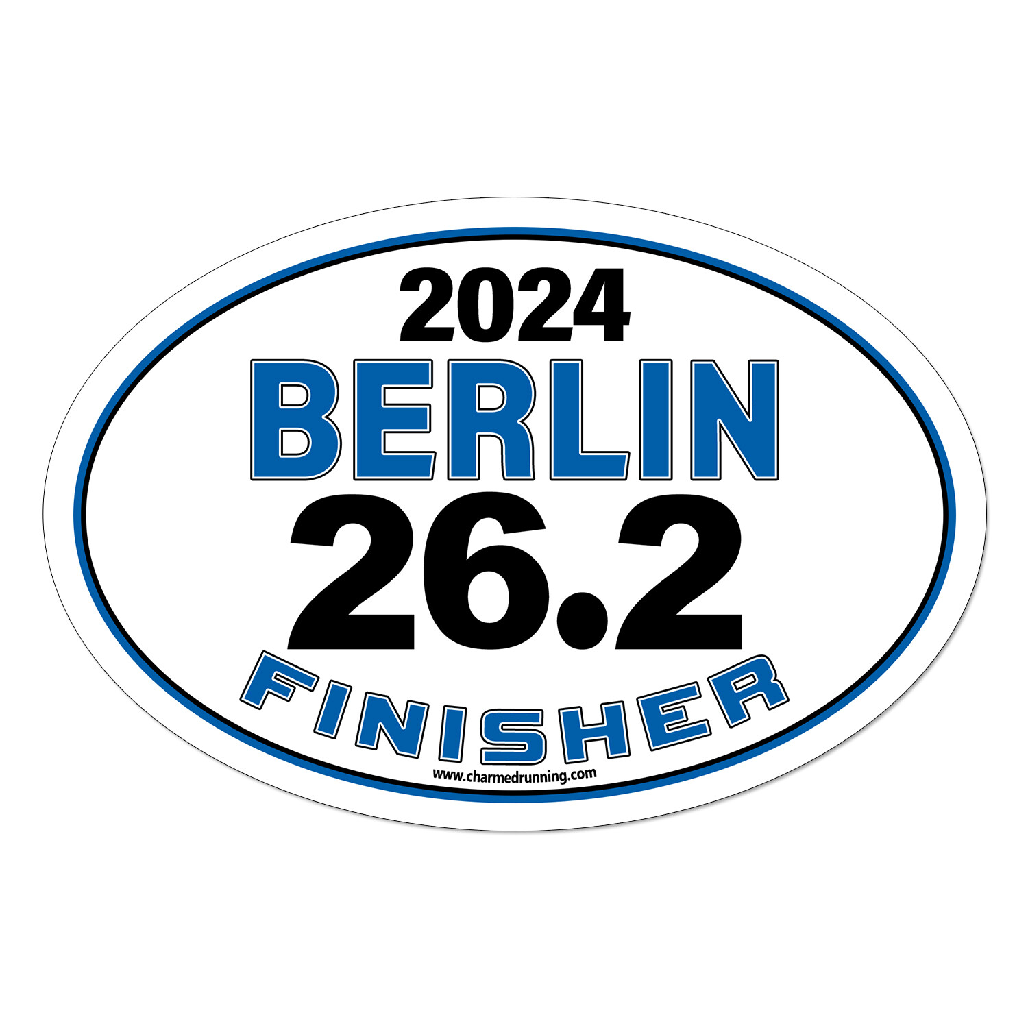Berlin Germany Marathon 26.2 Finisher CUSTOM YEAR Removable Decal or Car Magnet