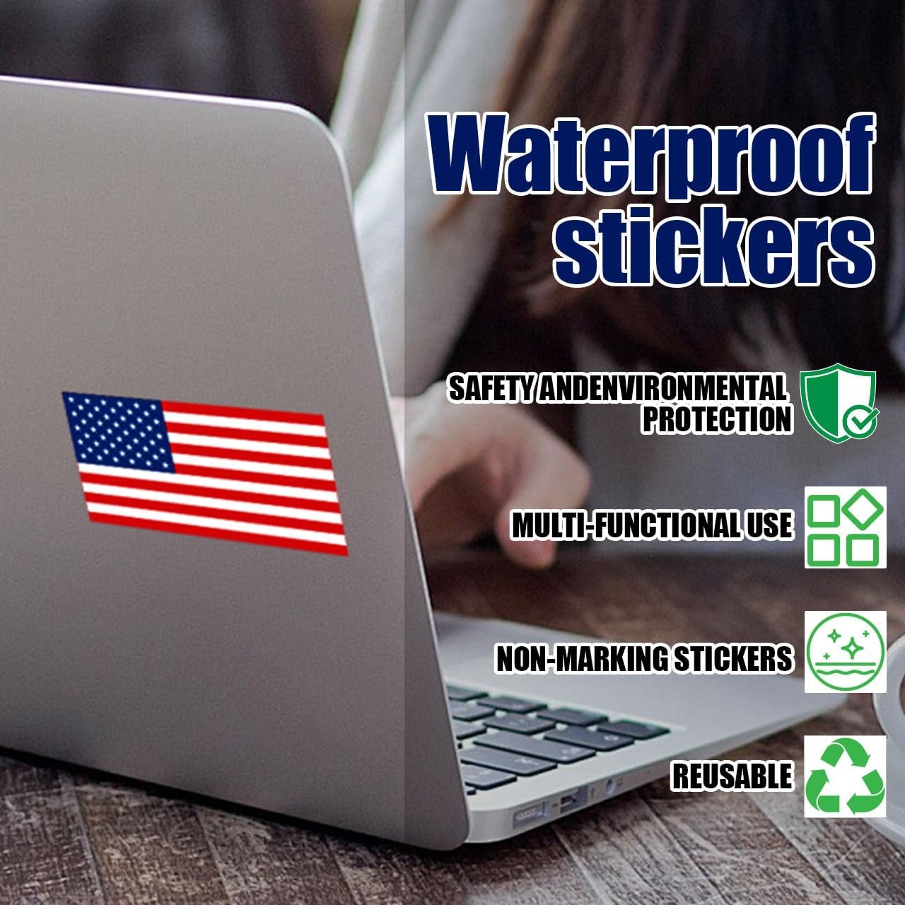 66 Pack Flags of The World Stickers – Premium Country Flag Stickers Set – Durabl