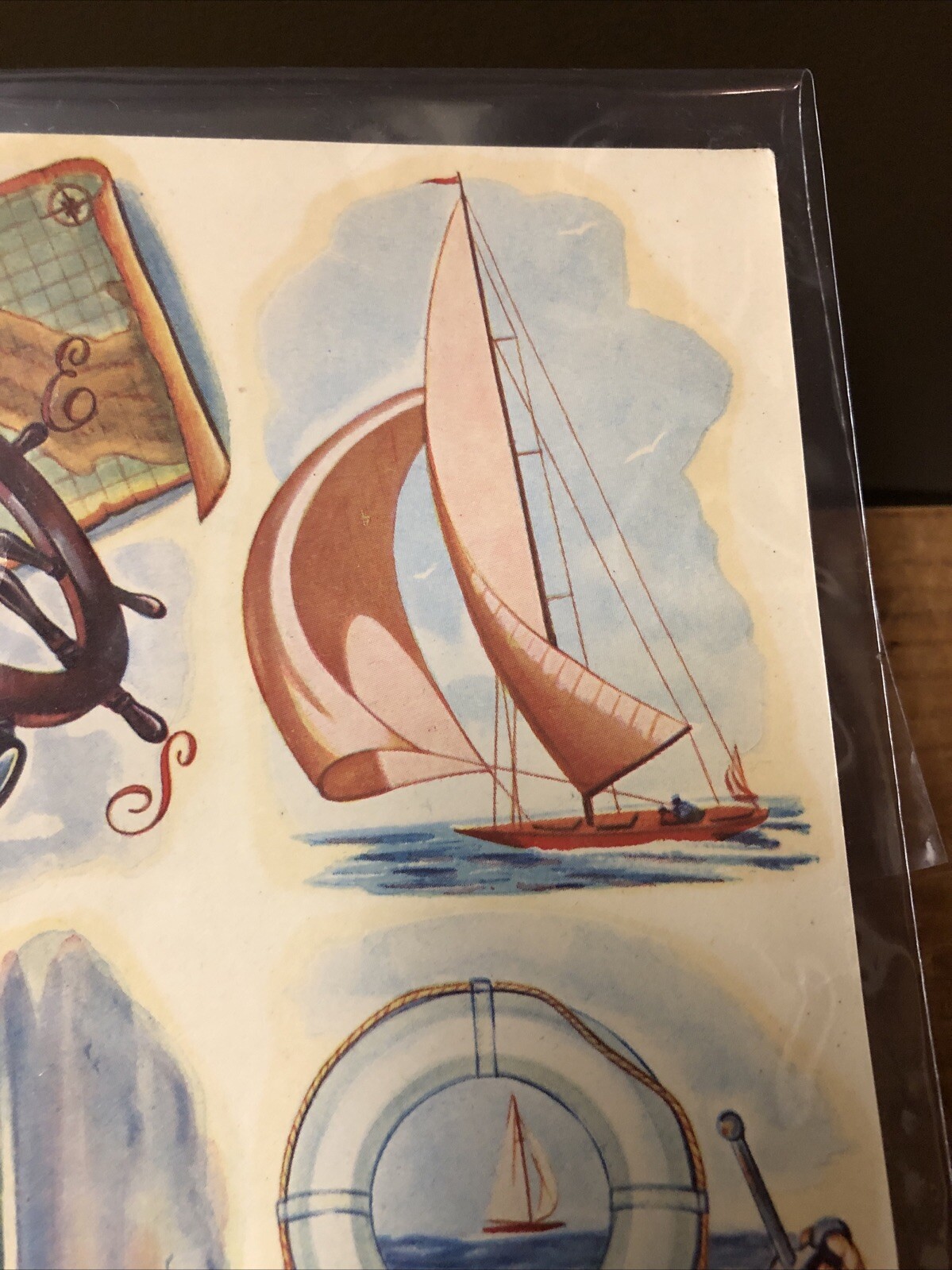 Vintage 1950s Nautical Theme Duro Brand Water-Slide Decals