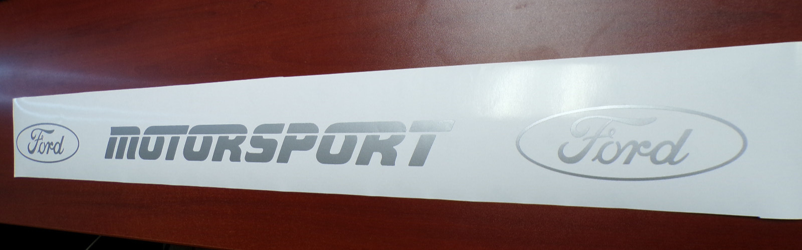 FORD MOTORSPORT TRUCK VINYL DECAL OFFROAD CAR STICKER SILVER GREY MADE IN USA