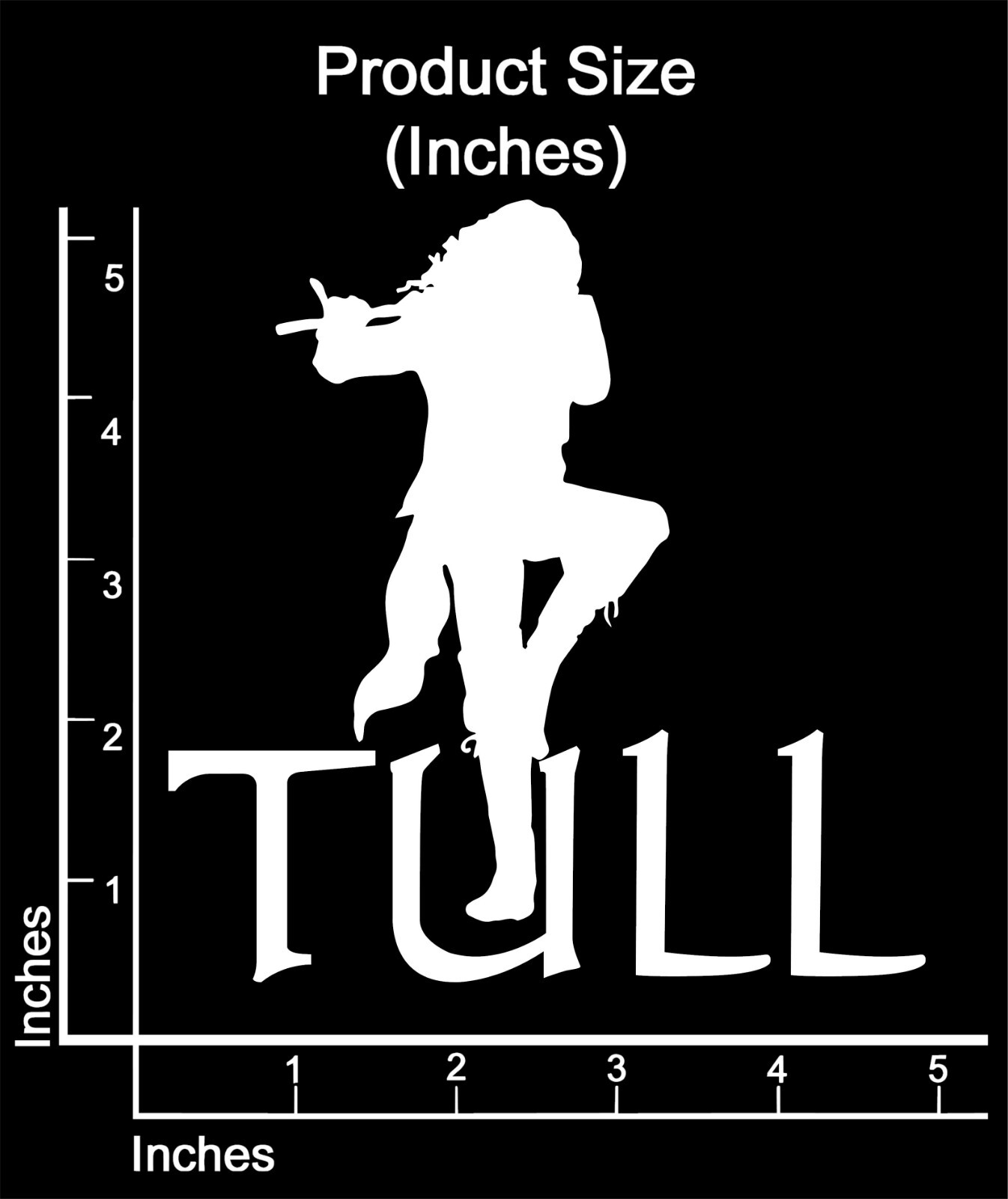 Jethro Tull Vinyl Decal Sticker truck car many color 5" x 5"