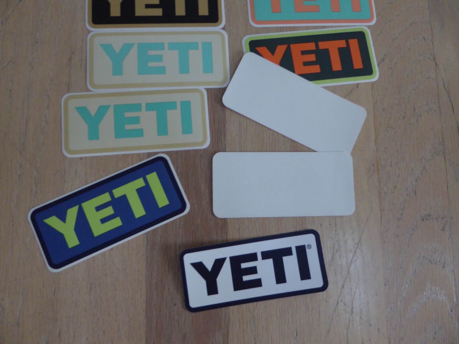 Yeti Authentic Sticker Set Lot of 11 Assorted Promotional Decals Stickers