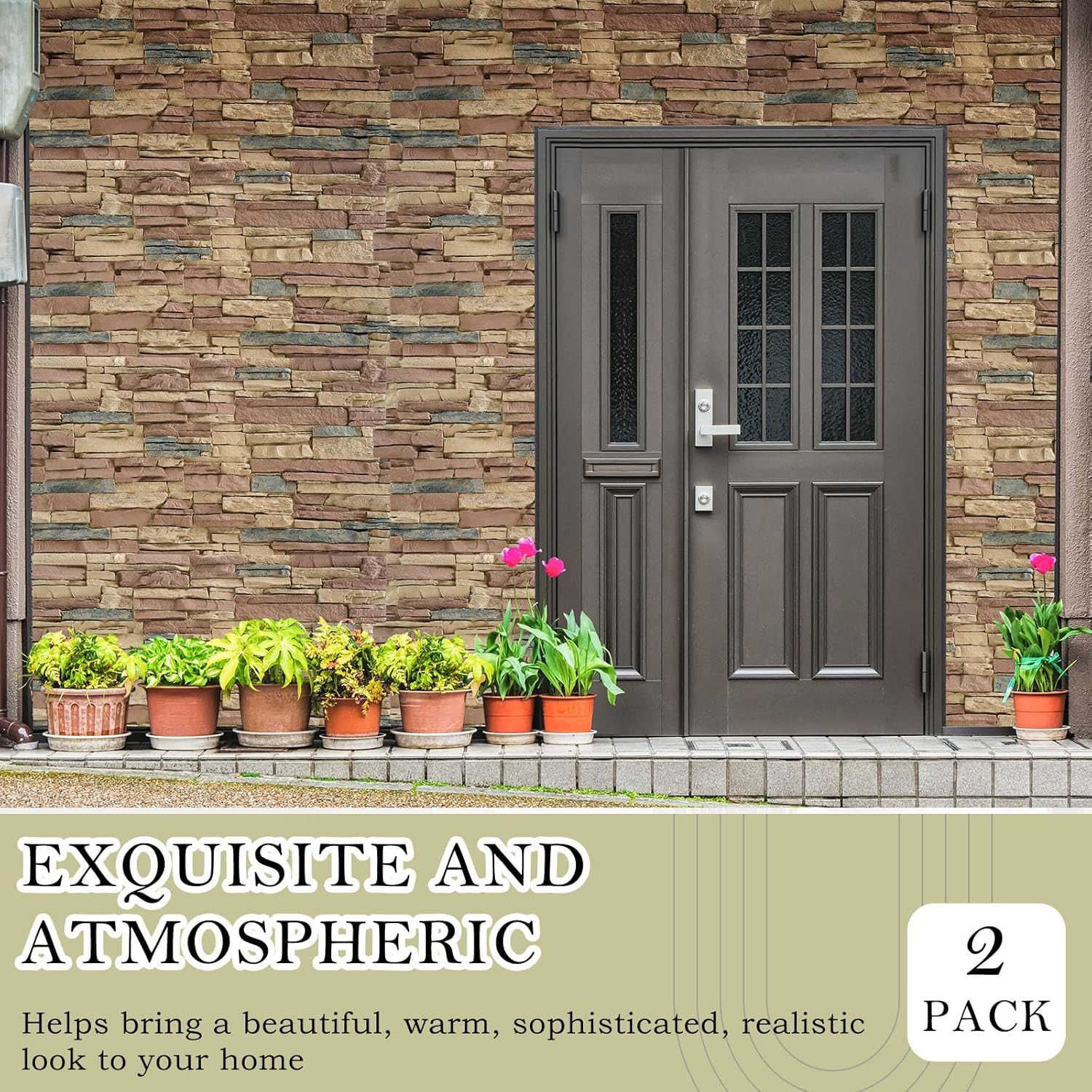 Extra Large Faux Stone Wall Panel for Stunning Indoor/Outdoor Decor