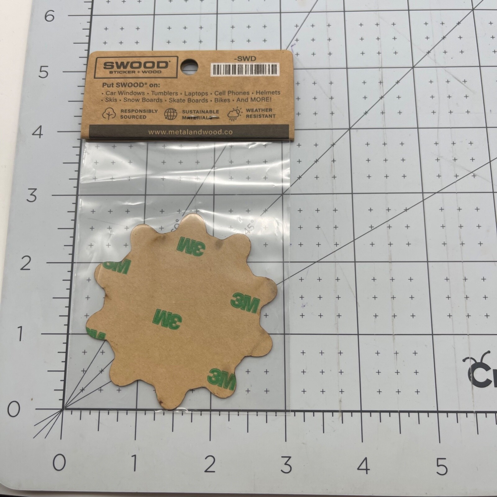 Metal and Wood Co Wood Sticker Travel Swood Happy Sun
