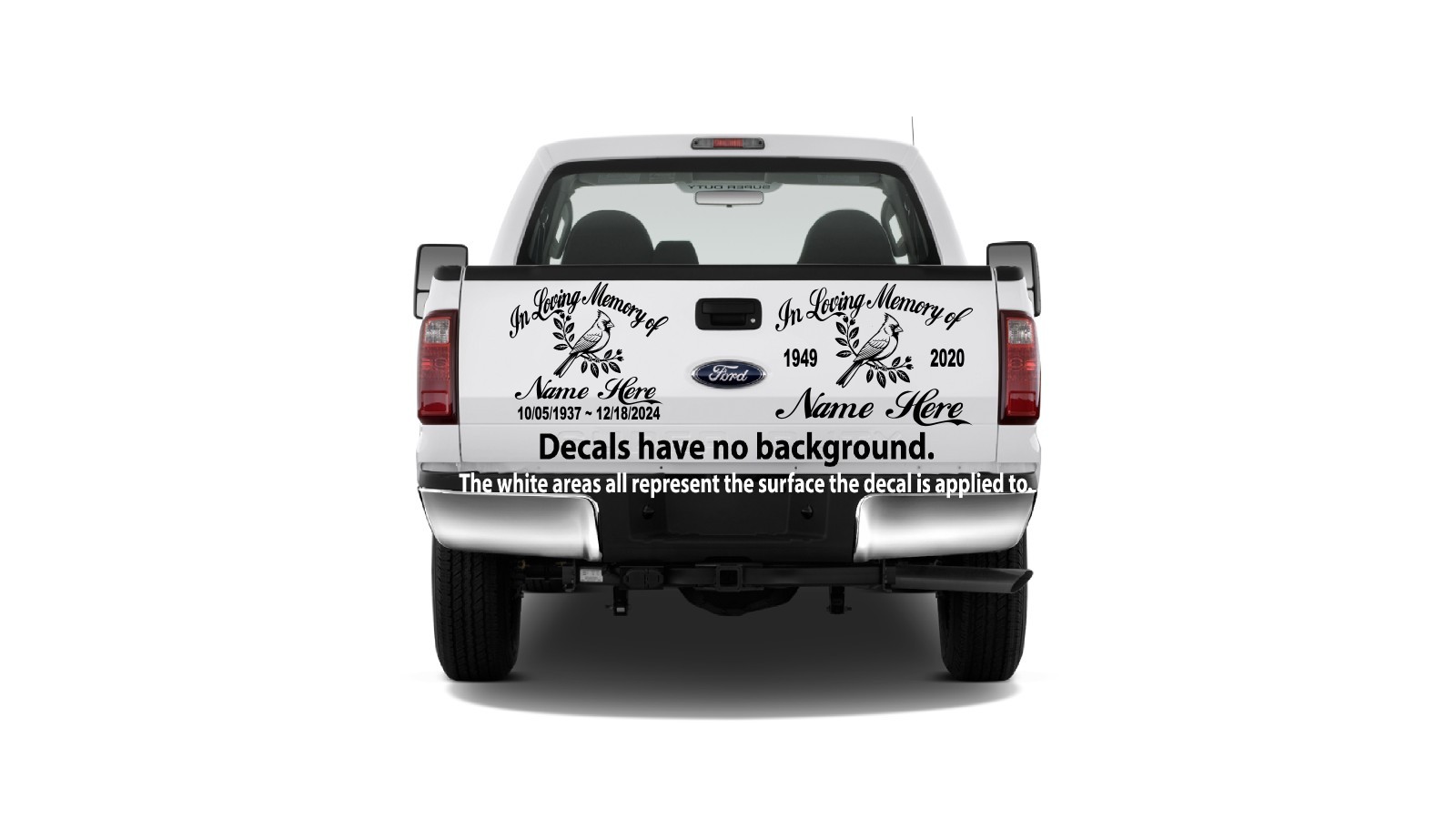 In Loving Memory Cardinal Bird Branch Angel Decal Personalize Car Vinyl Sticker