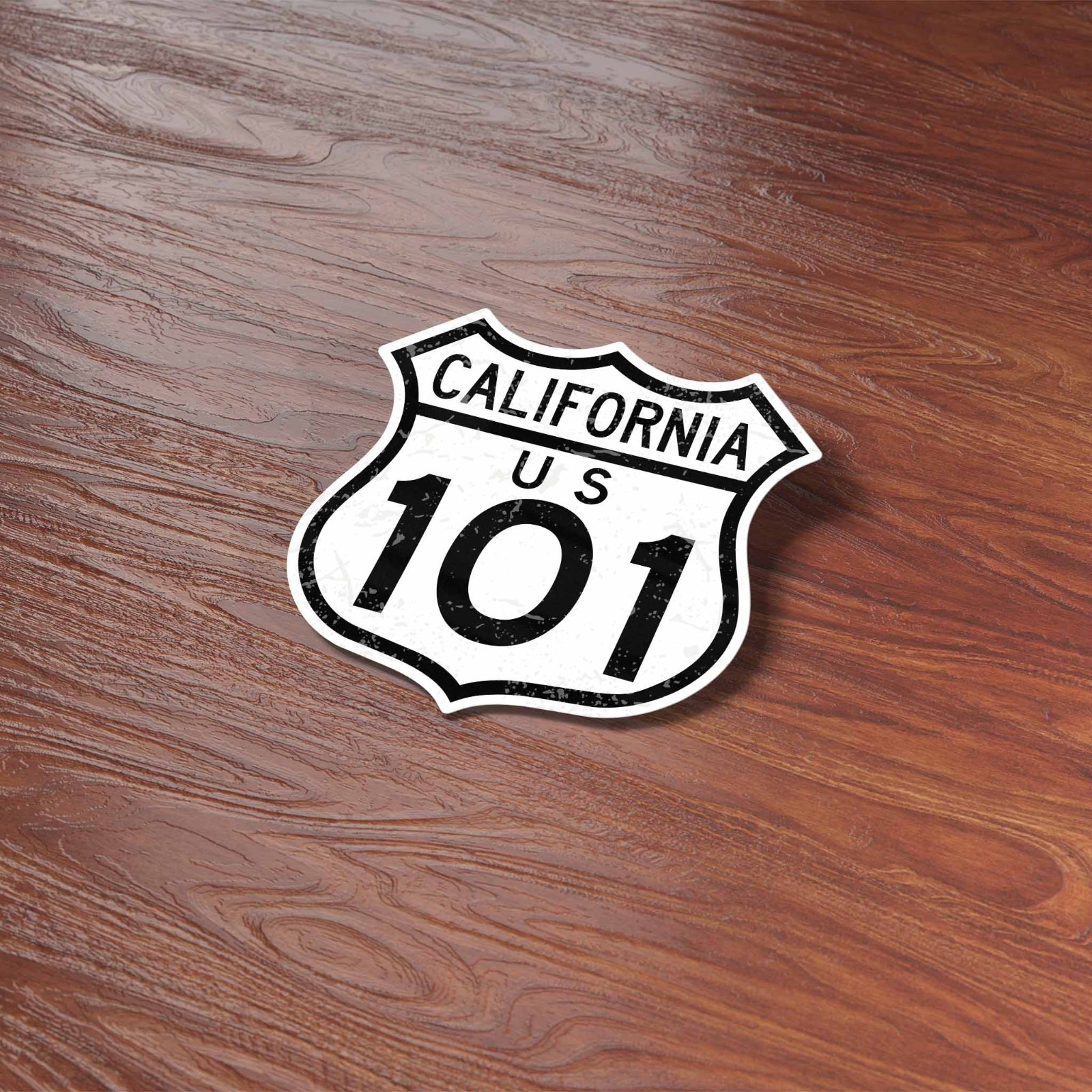 California Highway 101 Road Sign Sticker – Cool Los Angeles CA Decals