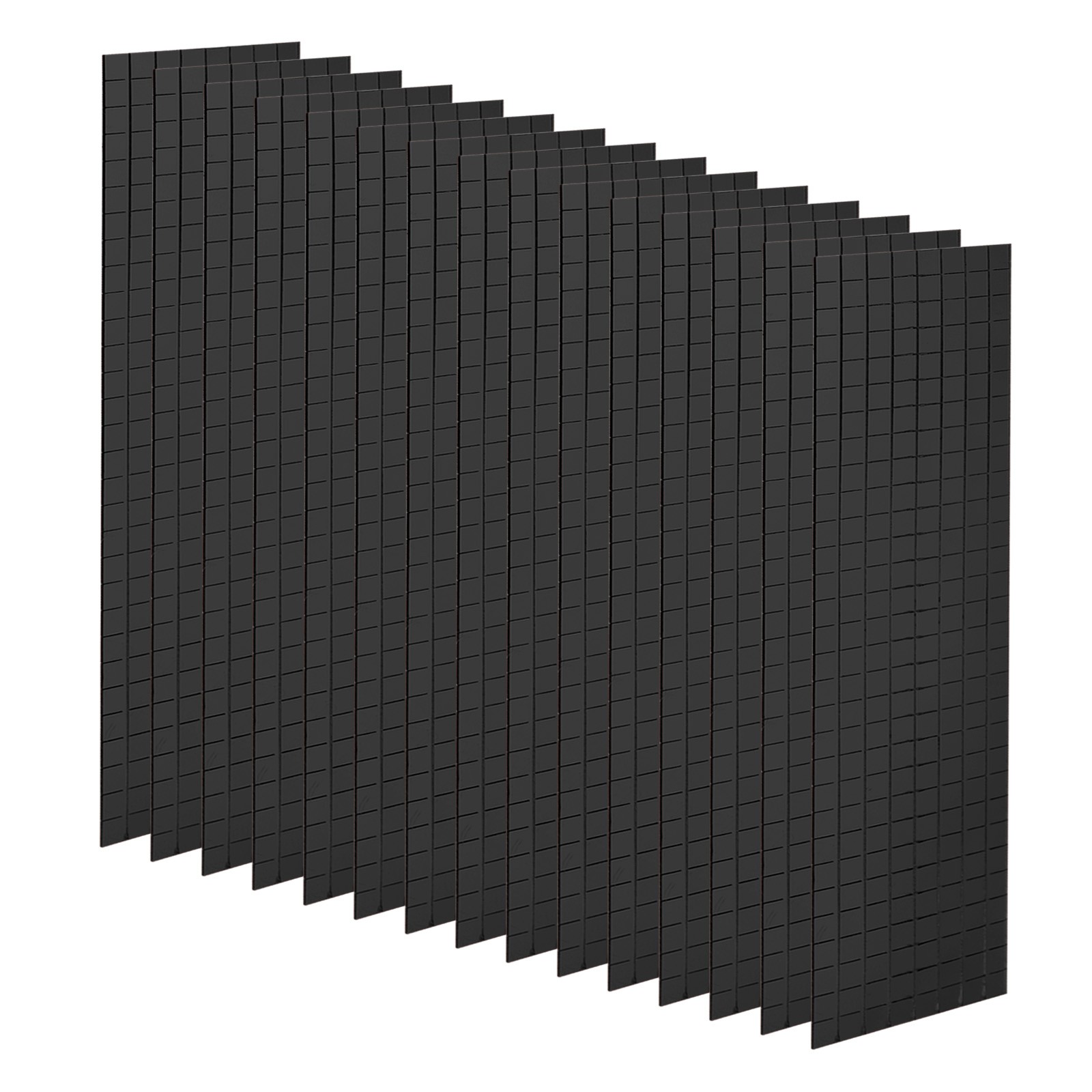 15 Sheet 7200 Pcs 5x5mm Self Adhesive Mirror Mosaic Tiles Sticker Black