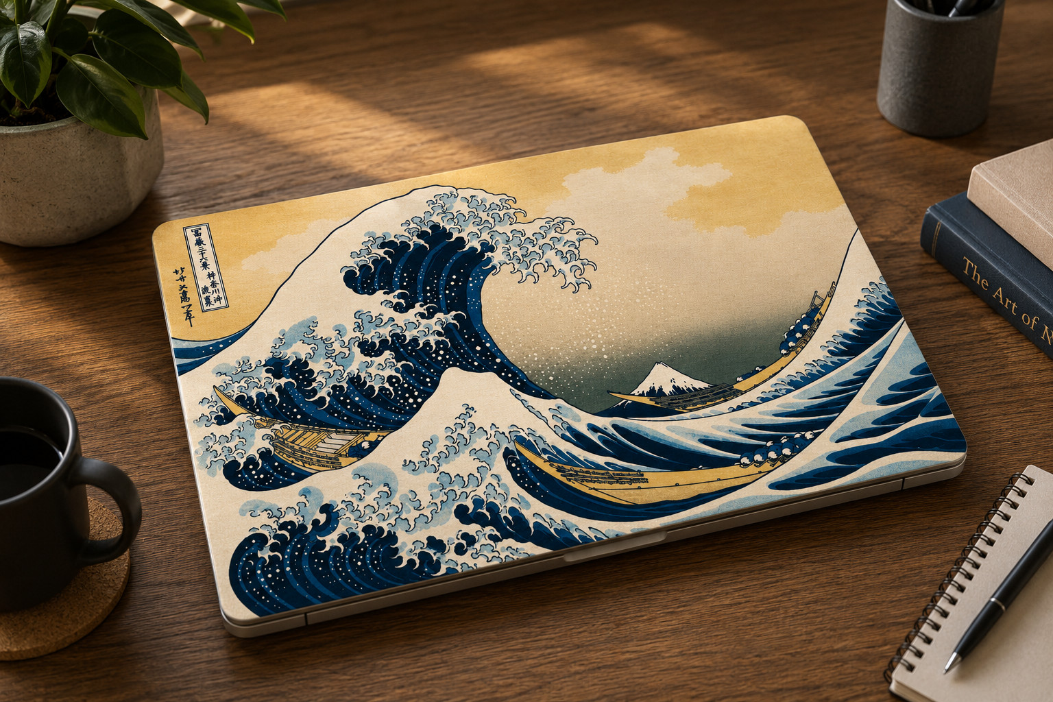 The Great Wave off Kanagawa 15-inch Laptop Skin Vinyl Sticker Decal Wrap