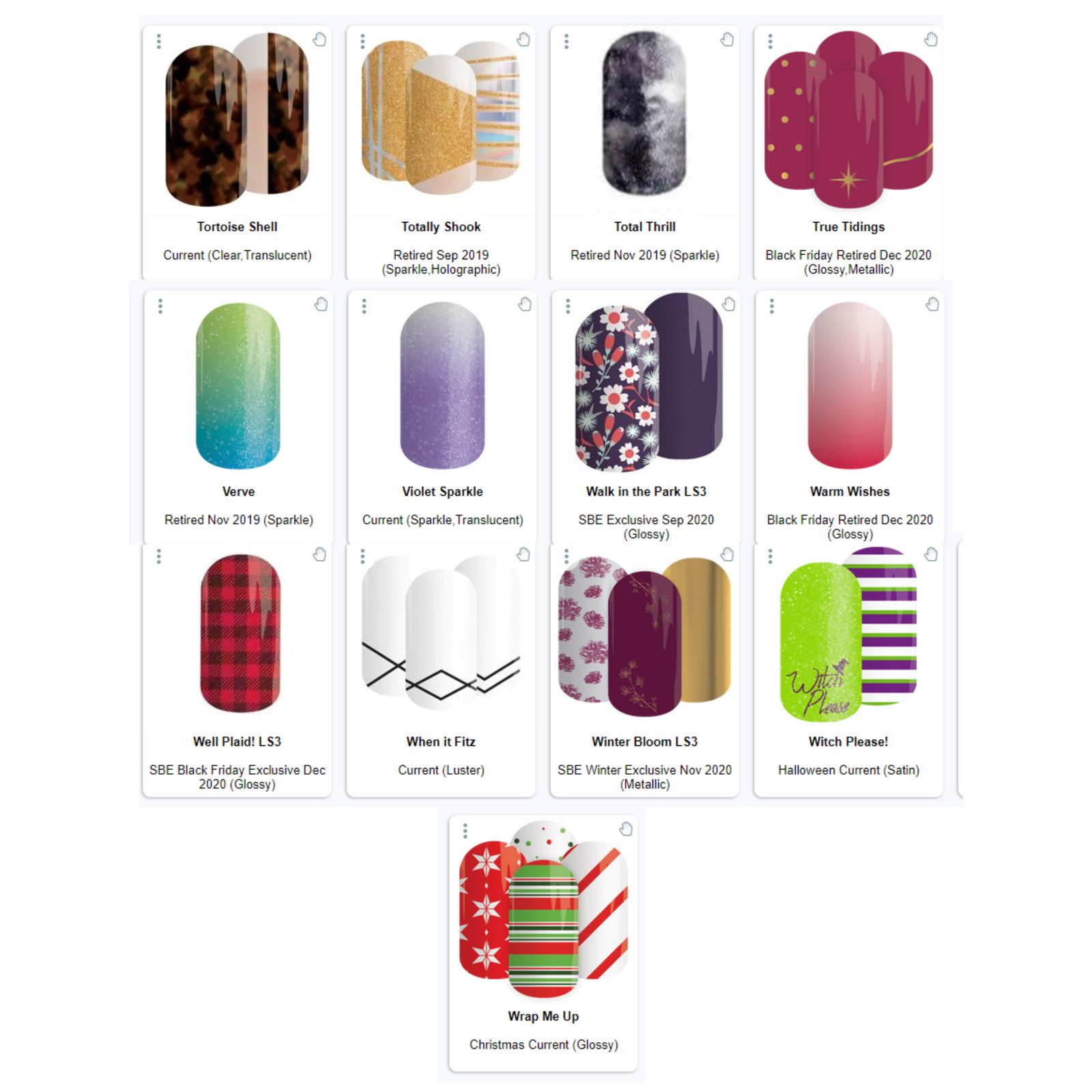 Jamberry Lacquer Strips – You Choose – FREE SHIPPING