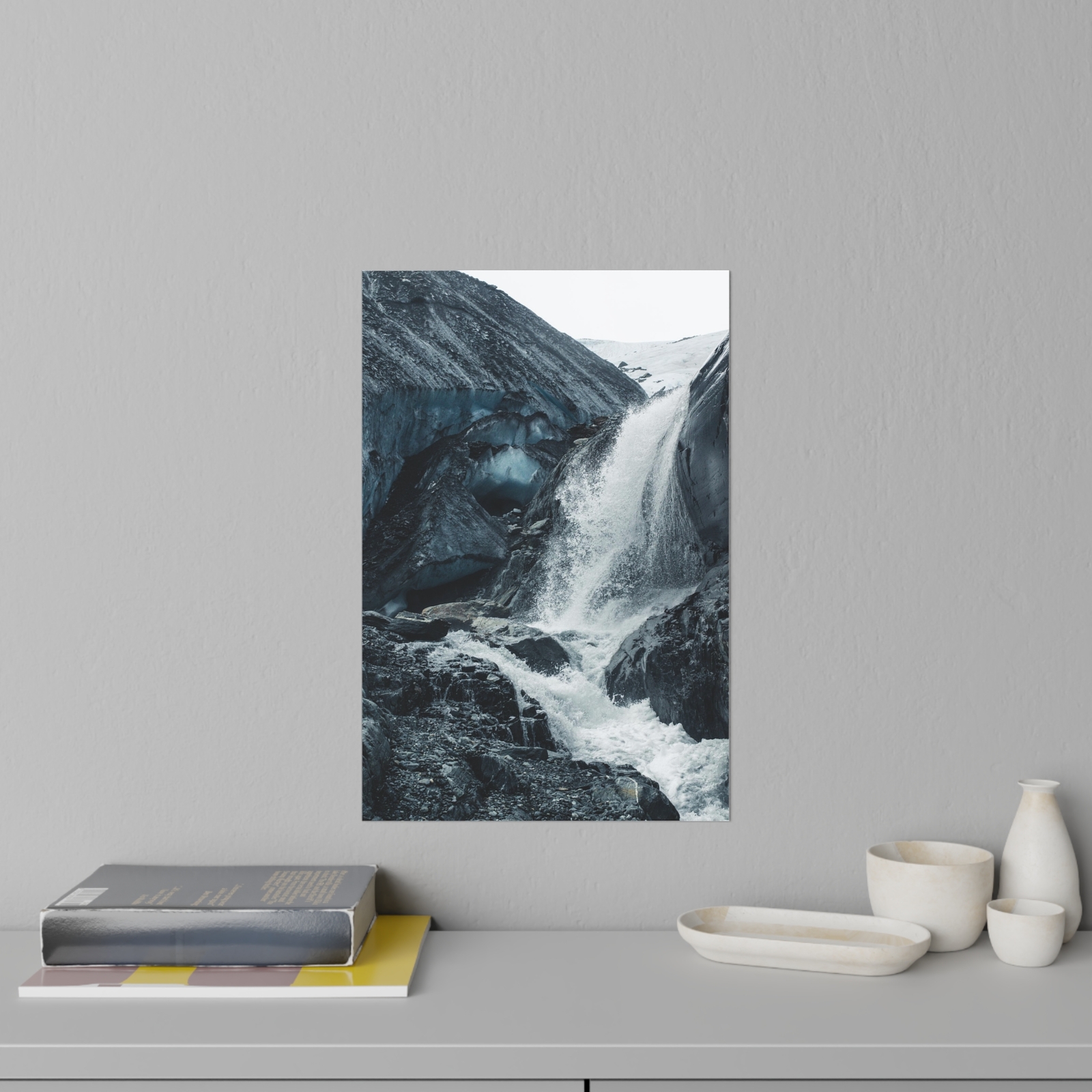Glacier River Wall Art Tapestry Poster