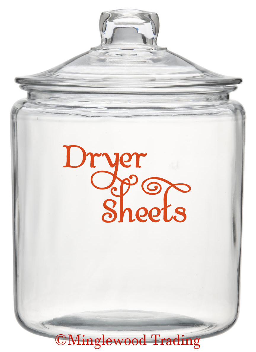 DRYER SHEETS Vinyl Decal Sticker – Laundry Room Fresh DIY Mud Room – Swash