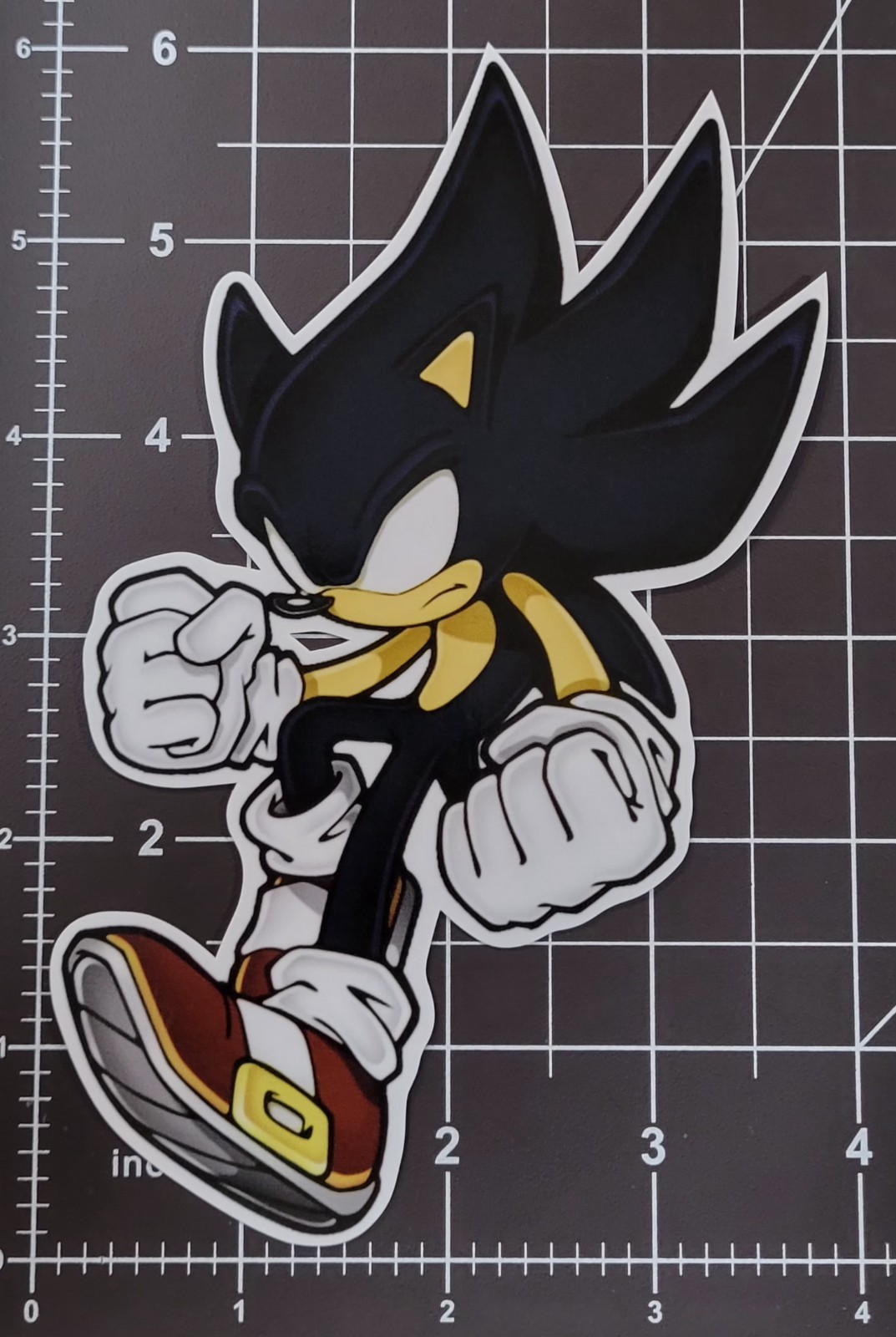 Sonic The Hedgehog Dark Sonic V1 Sticker 6"
