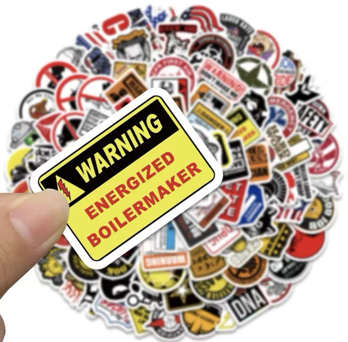 Hard Hat Trades Style MINI Stickers 98pk Adult Humor Funny Trades FREE SHIPPING