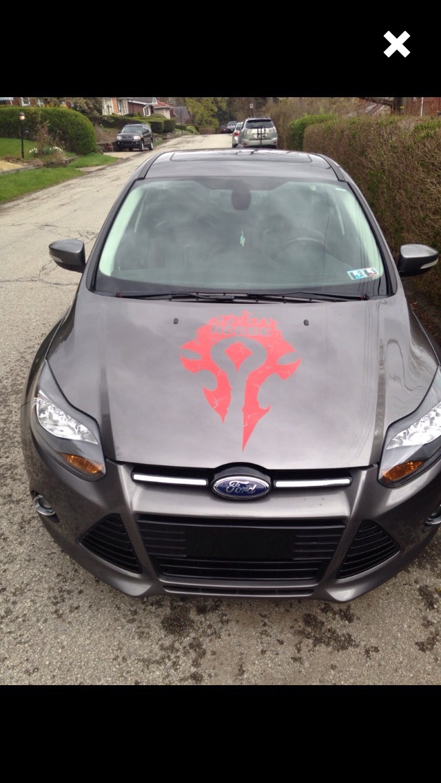Horde Logo Decal Sticker 8.5" X 5" (Horde Army, For The Horde)