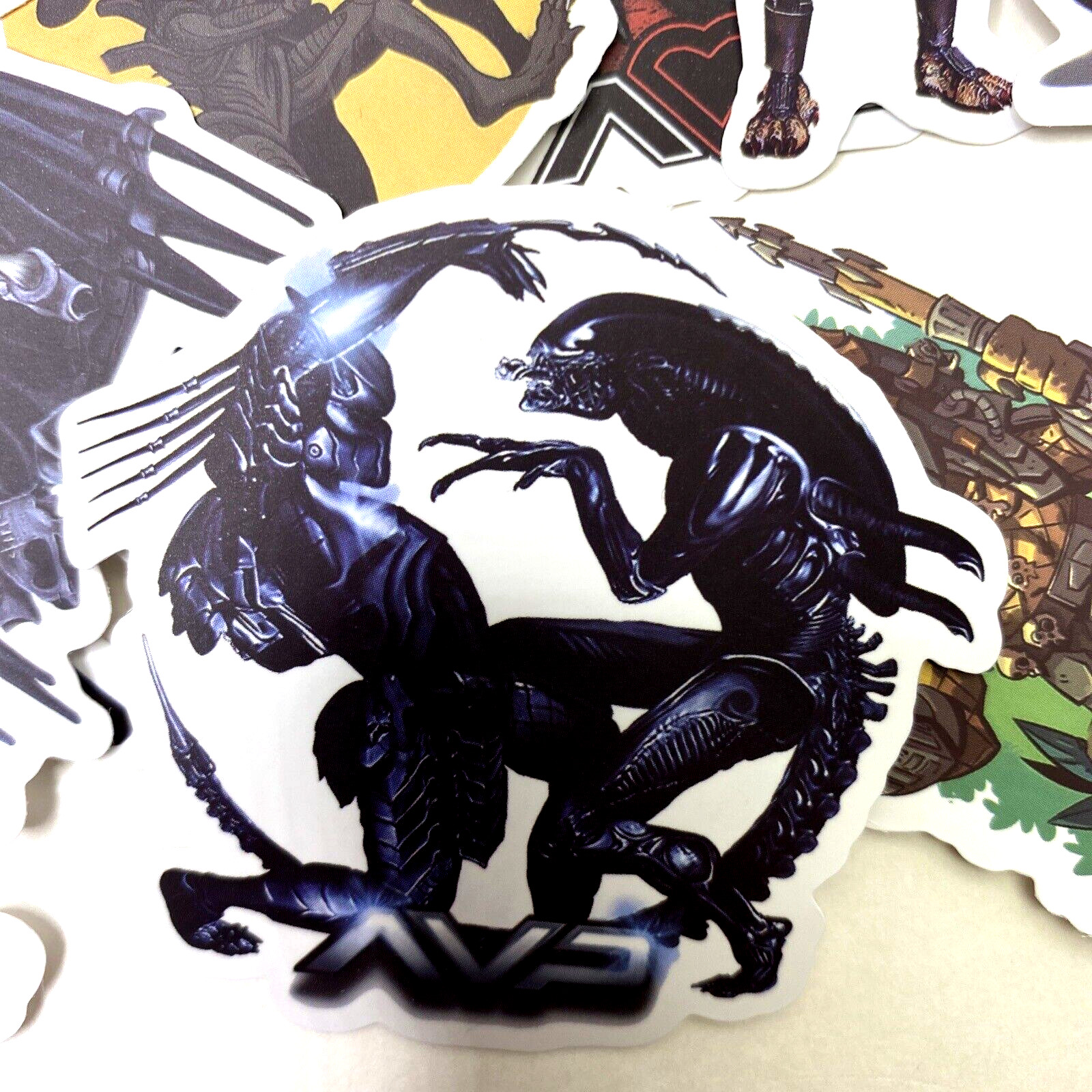 50pc Alien vs. Predator Phone Laptop Water Bottle Decal Sticker Pack