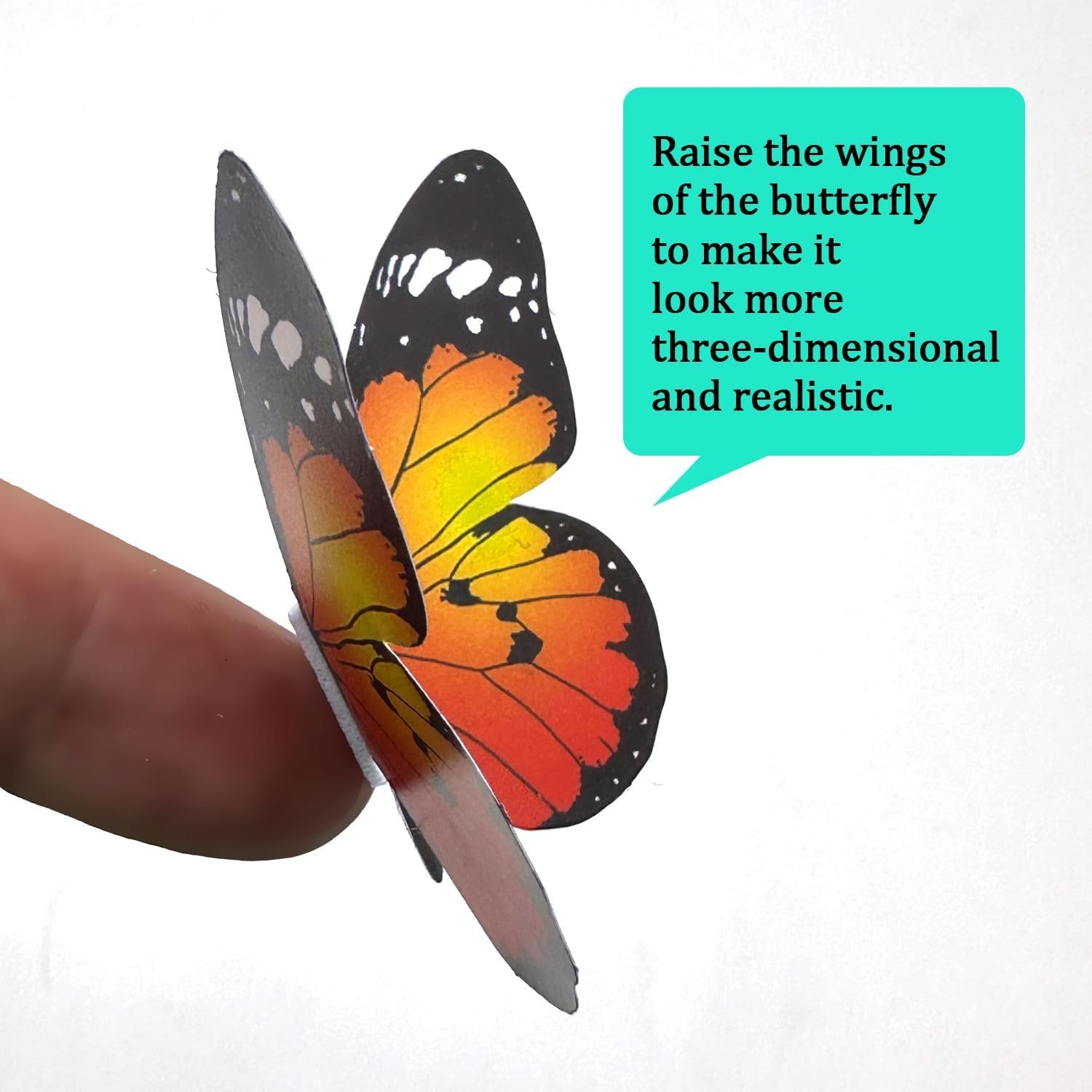 80-Pcs Irregular Butterfly Wall Stickers – Lightweight, Waterproof & Reusable