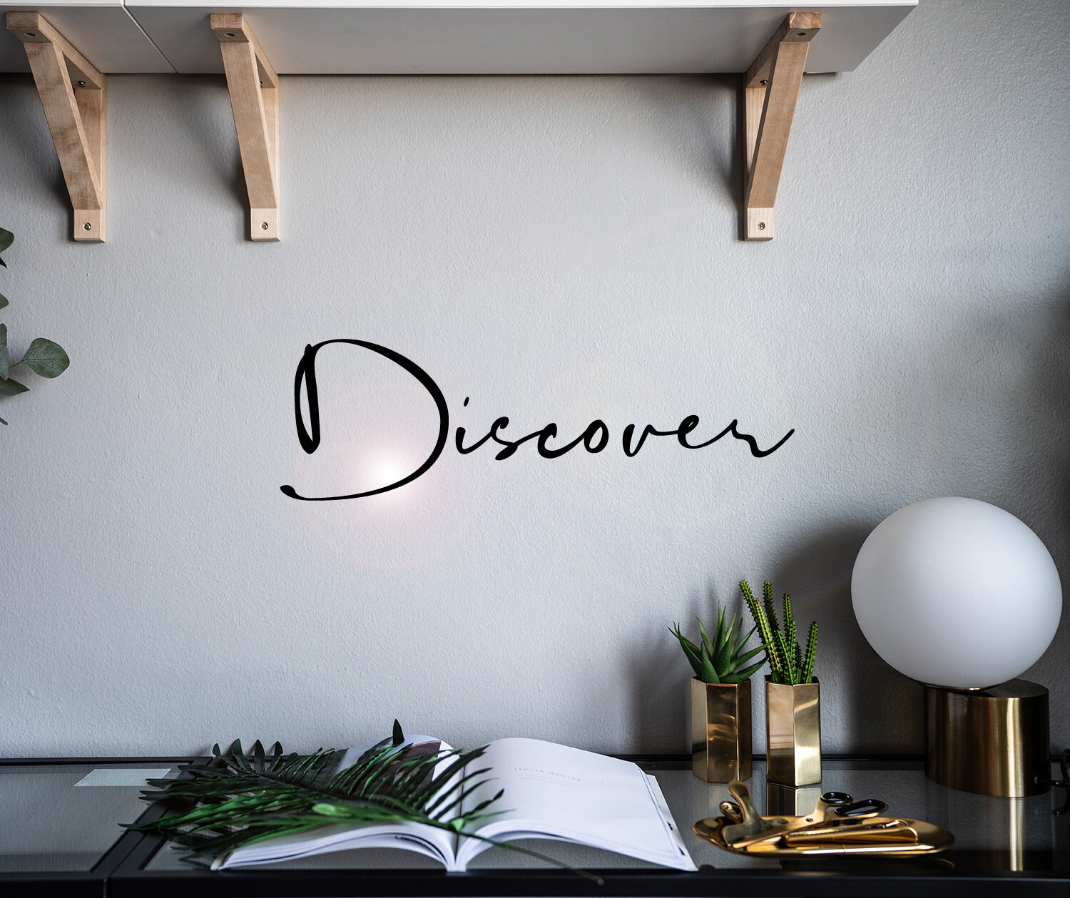 Wall Decal Discover Motivation Inspiration Quote Interior Vinyl Decor gz482