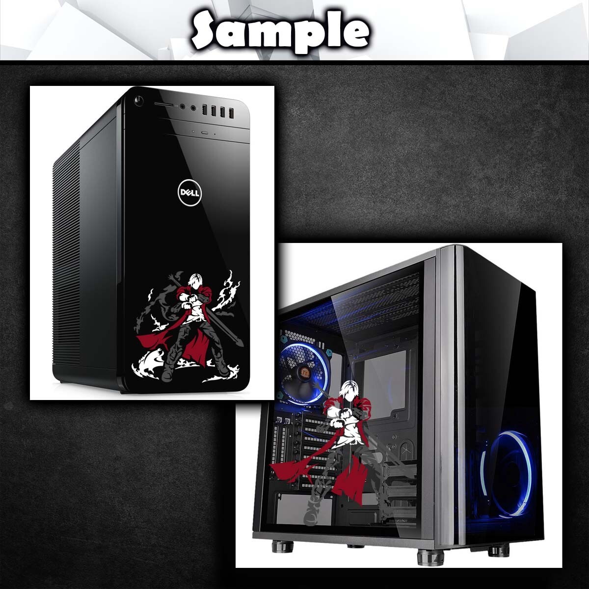 Dante Devil May Cry Vinyl Decal Sticker (Video Game Car Window Laptop PC Tower)