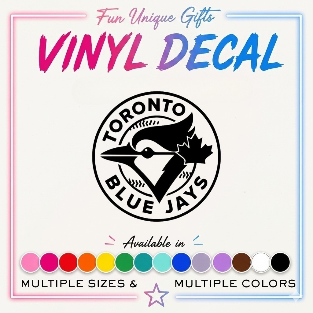 Toronto Blue Jays Vinyl Decal Sticker -Multiple Colors & Sizes- SHIPS FREE