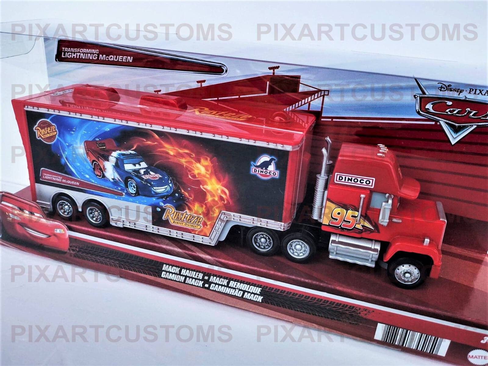 Pixar Cars Mack Hauler Transforming Lightning McQueen Sticker Set Read Descript-