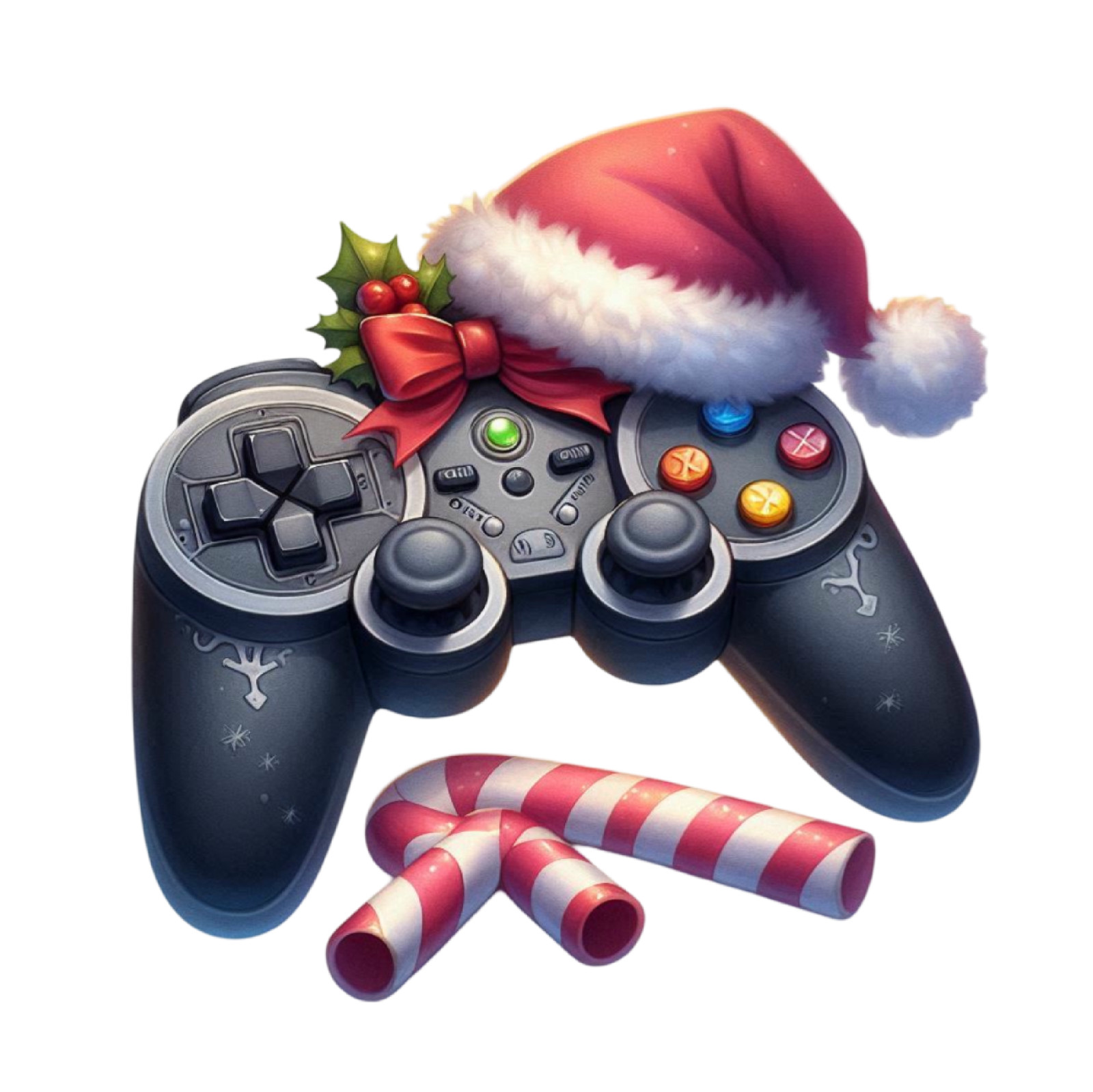 Christmas Game Controller Wall Decal Sticker 18X18cm Large