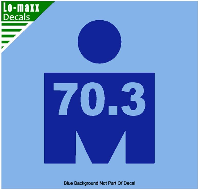 Ironman Triathlon 70.3 Endurance Multisport Race Event Die Cut Vinyl Decal