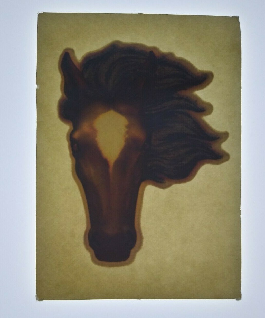 Horse Pony Screamin Gleamin Glitter Iron-On Decal Donruss 1970s Retro Vintage