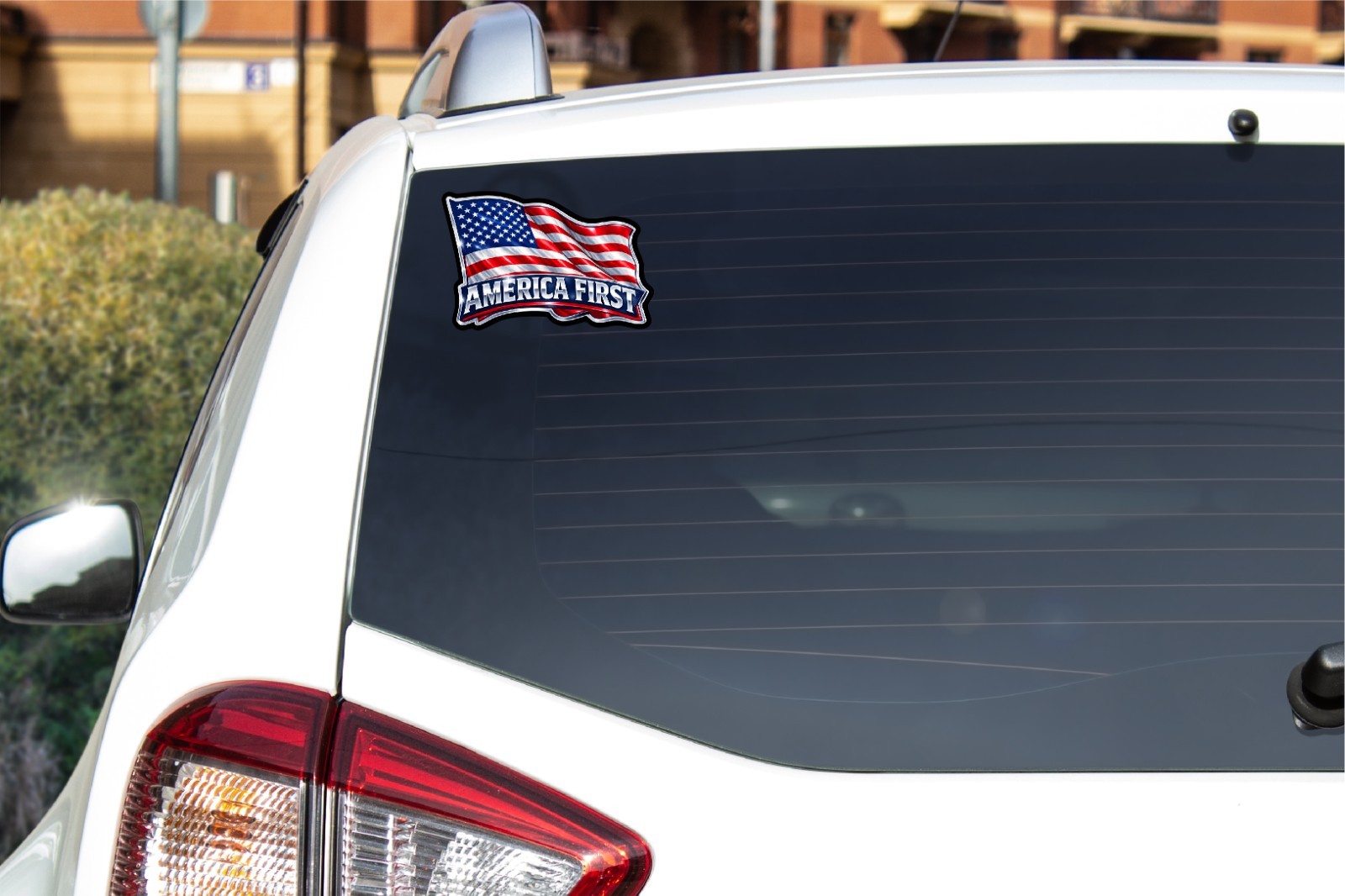 America First US Flag Decal Sticker United States Patriot Pro MAGA Trump Freedom