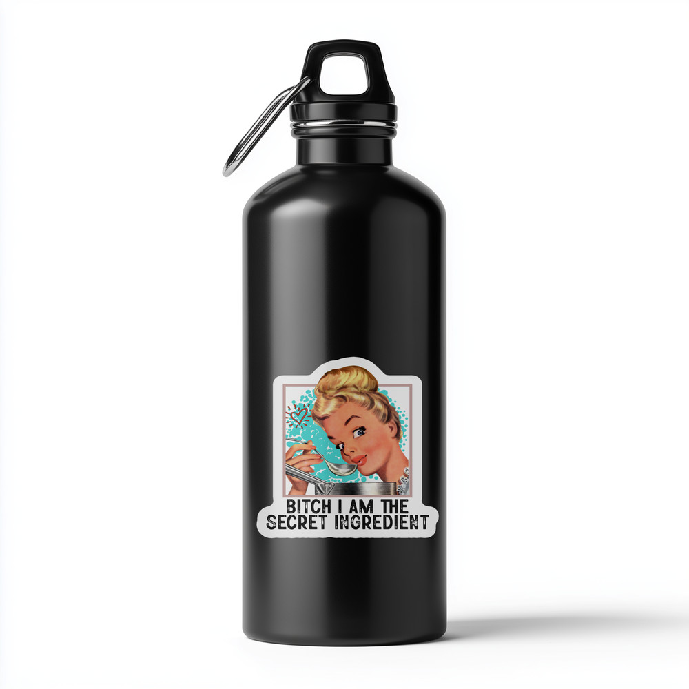 Retro Lady Funny Waterproof Weatherproof Vinyl Sticker | The Secret Ingredient