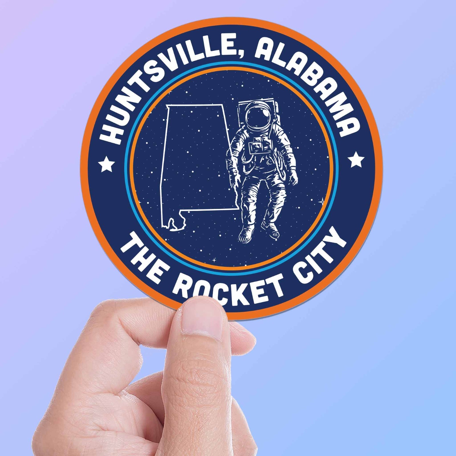 Rocket City Huntsville Alabama Sticker – Cool Southern Decal for Laptop