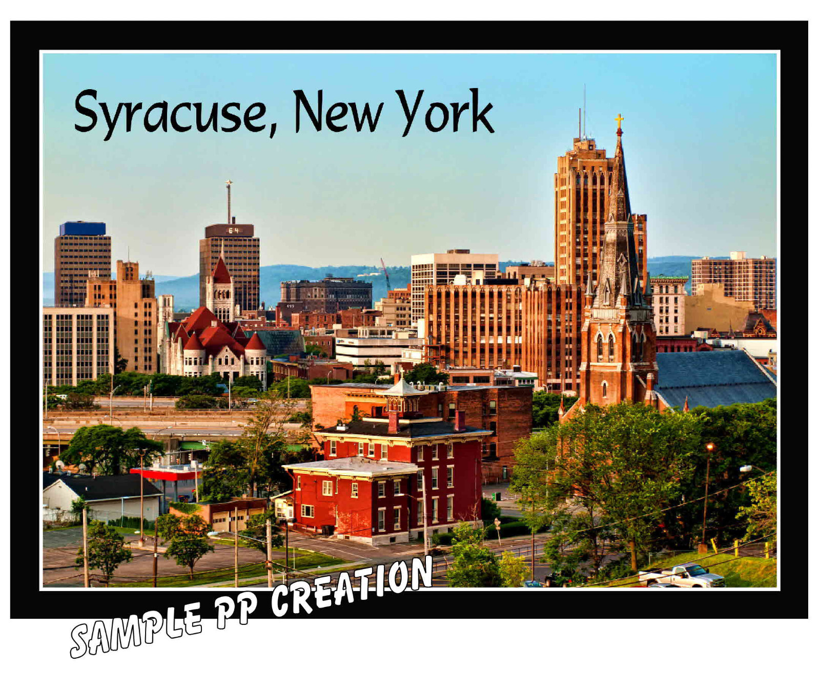 SYRACUSE, NEW YORK PHOTO FRIDGE MAGNET 4 X 3 inches TRAVEL