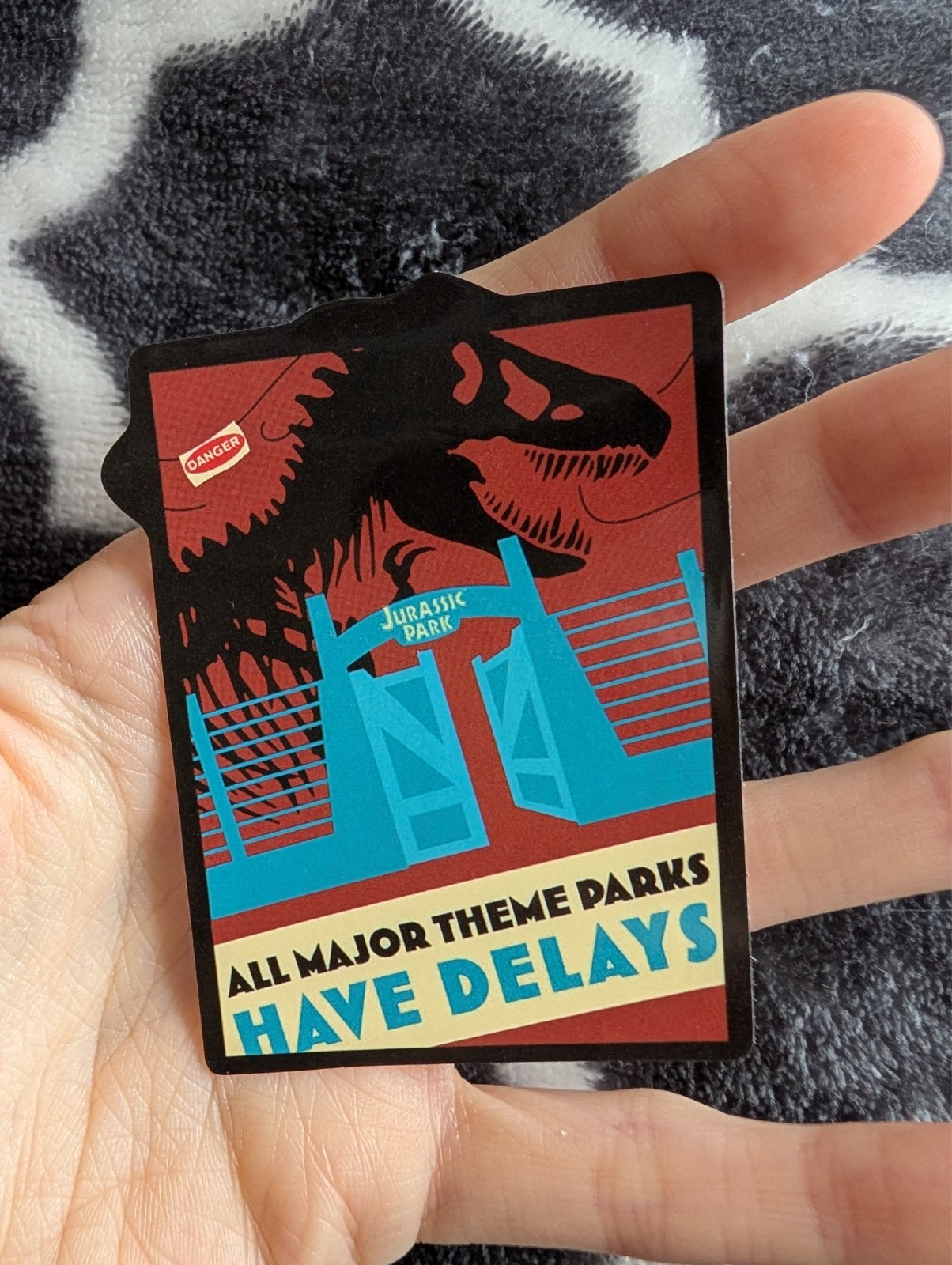 Jurassic Park Dinosaur Sticker Vinyl Decal | T-Rex Movie Film Fan Art
