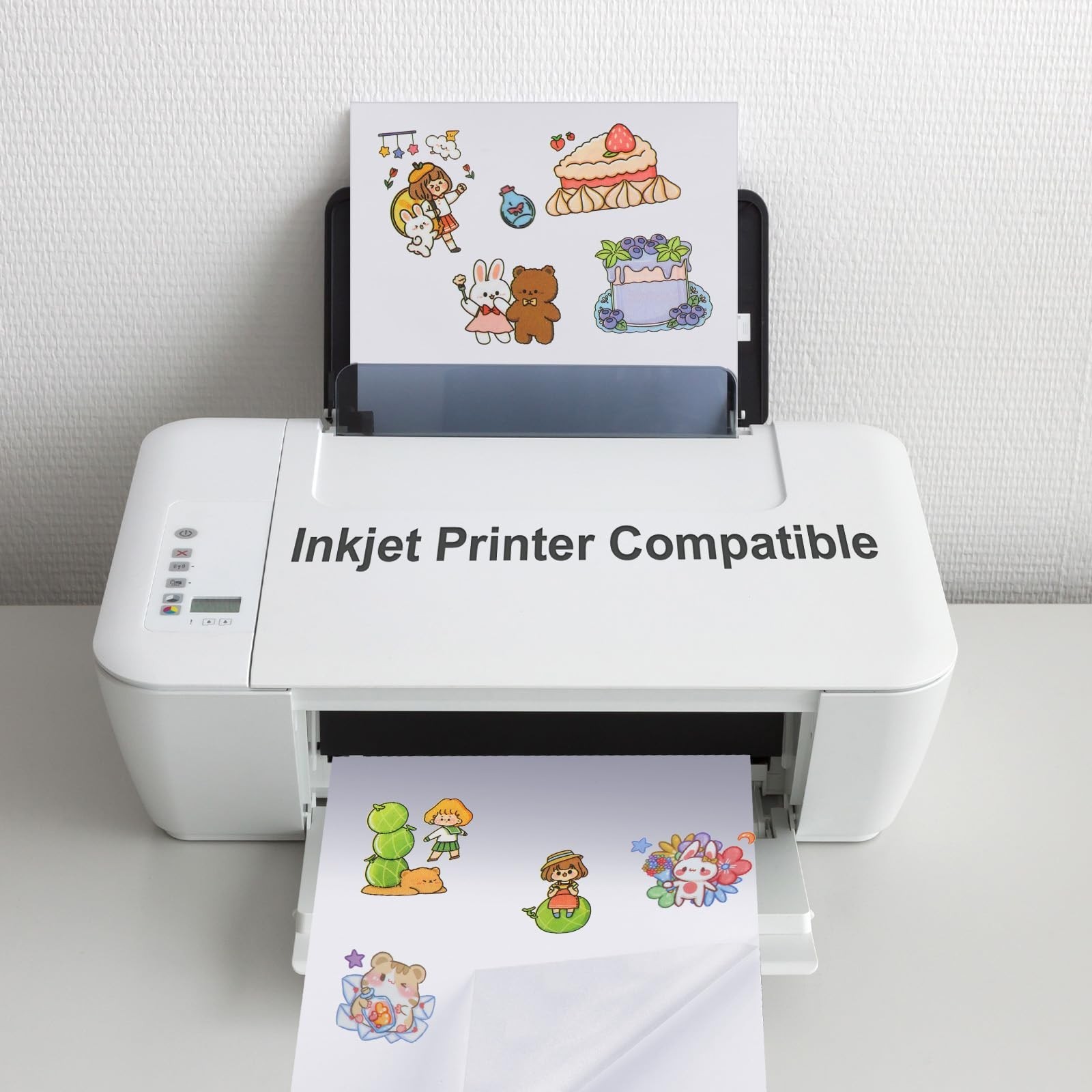 Washi Paper Sticker White Printable Multipurpose Copy Paper Inkjet Printer Co…