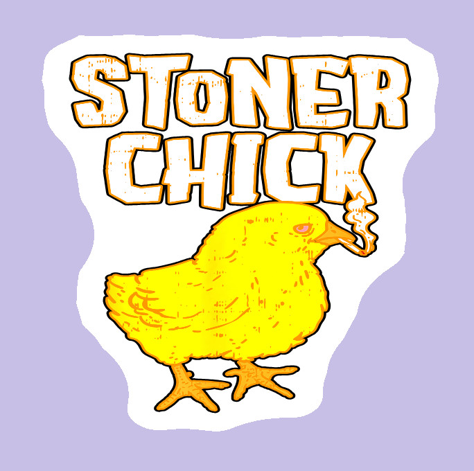 Vinyl Decal Chicken Pot Pie Weed Sticker Weatherproof UV Safe Added Layer