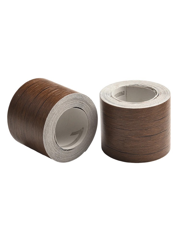 Smooth Application of Multi Color Wooden Texture Skirting Stickers Set