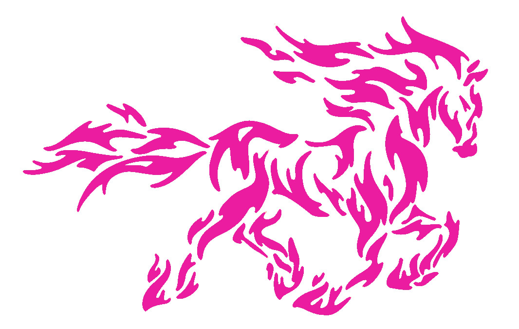 HORSE FLAME, FIRE HORSE, Decal Stickers for Cars, Windows, Laptops, Wall,