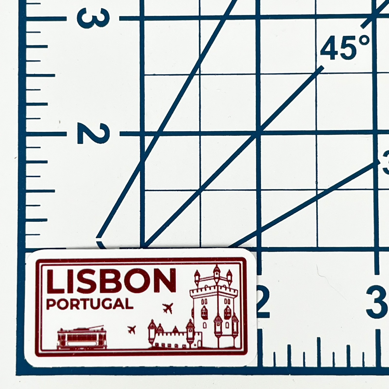 Lisbon Portugal Vinyl Sticker Belem Tower Tram Travel Souvenir Laptop Gift Art