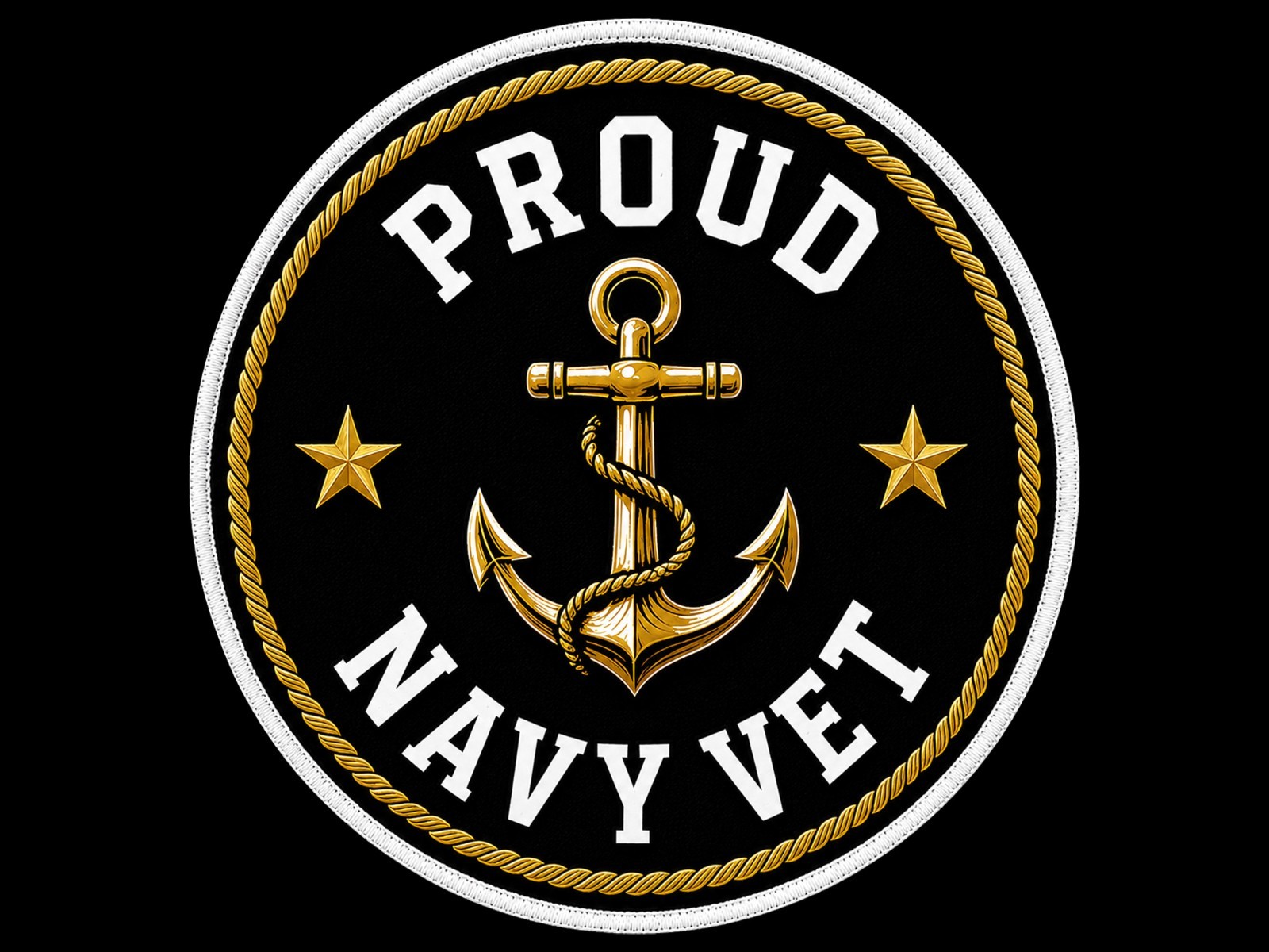 Proud Navy Vet Decal Sticker Trading Car Window Binder Tumbler Laptop Locker