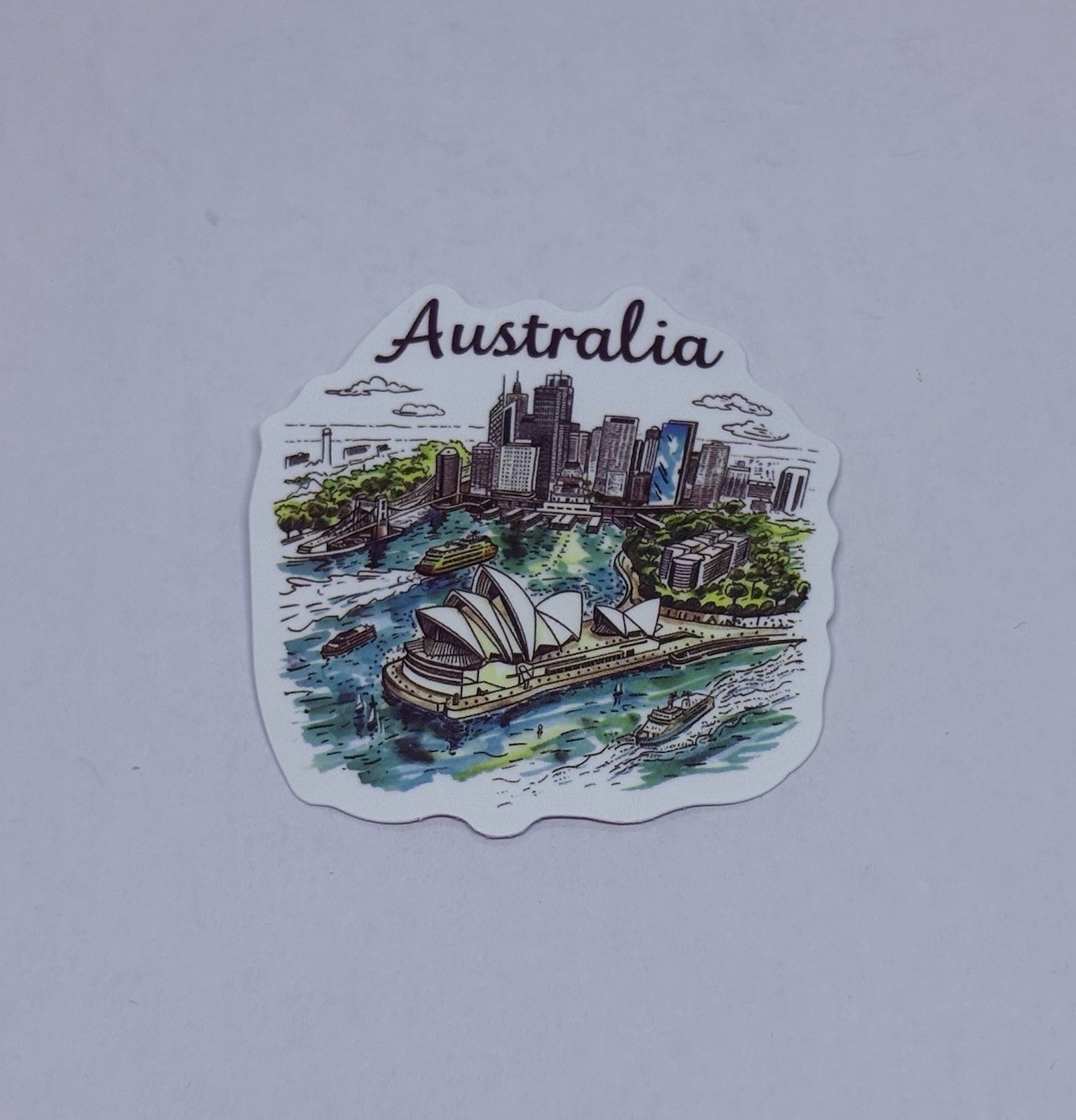 Australia Sticker Cityscape Travel City Tour Drawn Art Decal Vinyl Souvenir Tc9