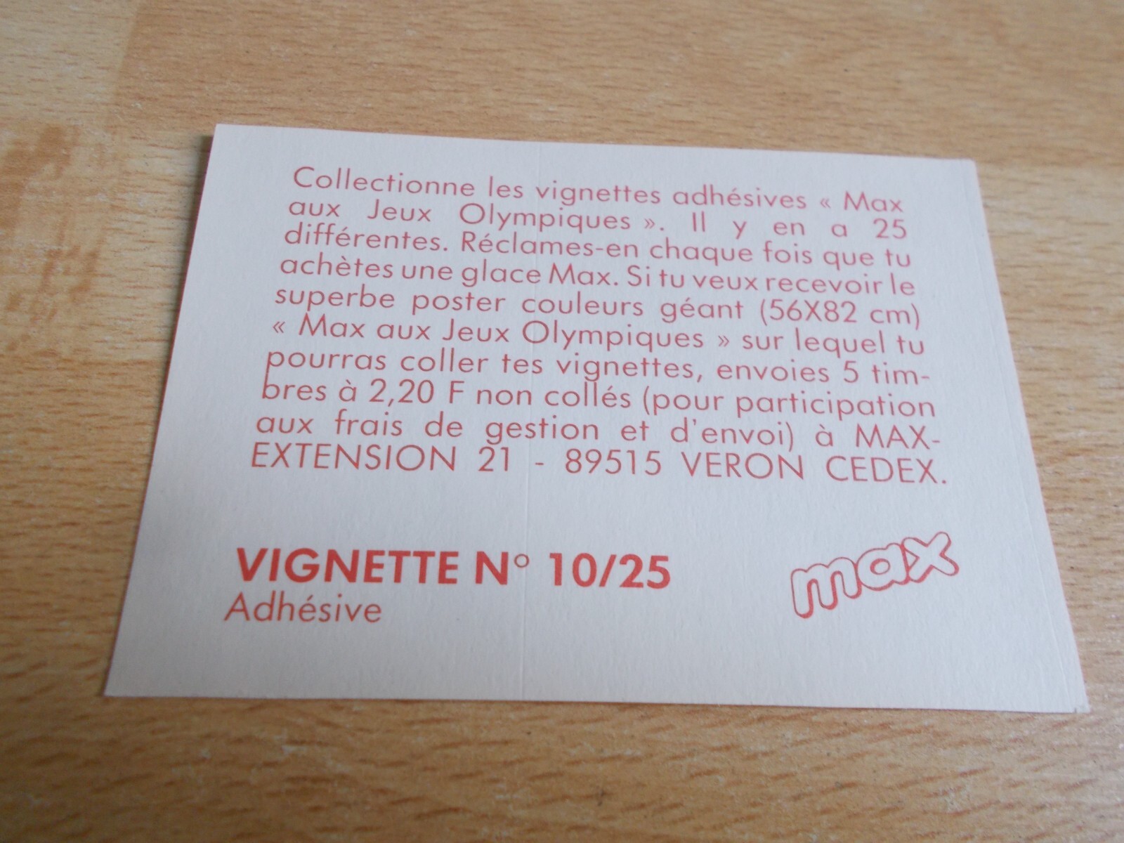 Sticker Glaces Motta – Max Aux Games Olympics – Soccer