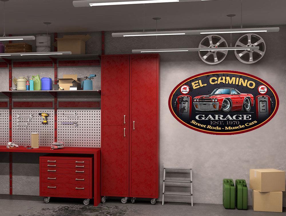 1970 Chevy El Camino SS Truck Garage Sign Wall Art Graphic Sticker