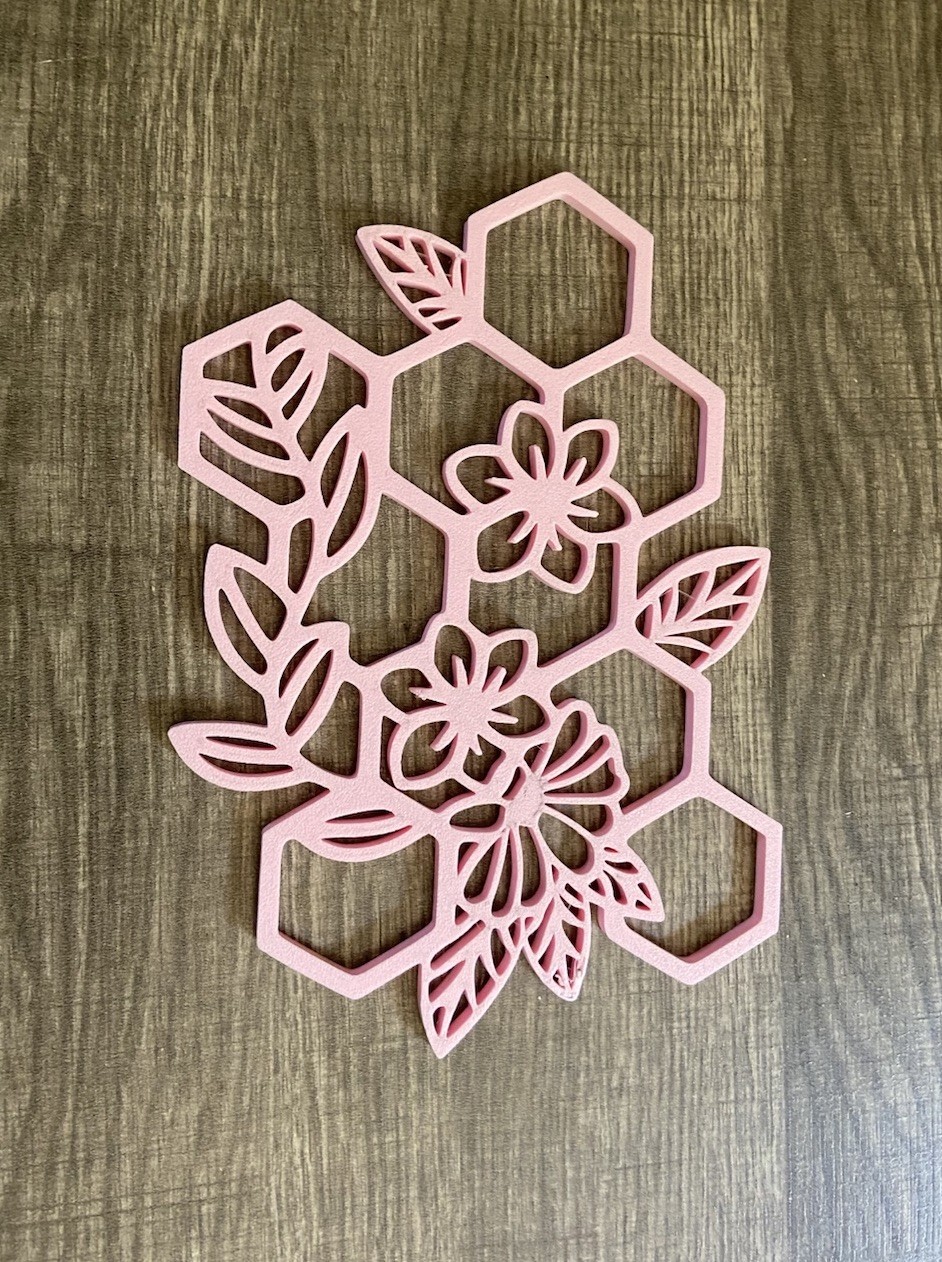 Hexagon Flower Colorful Wall Home Room DIY Art Decor Nail /hair Tech Cubicle