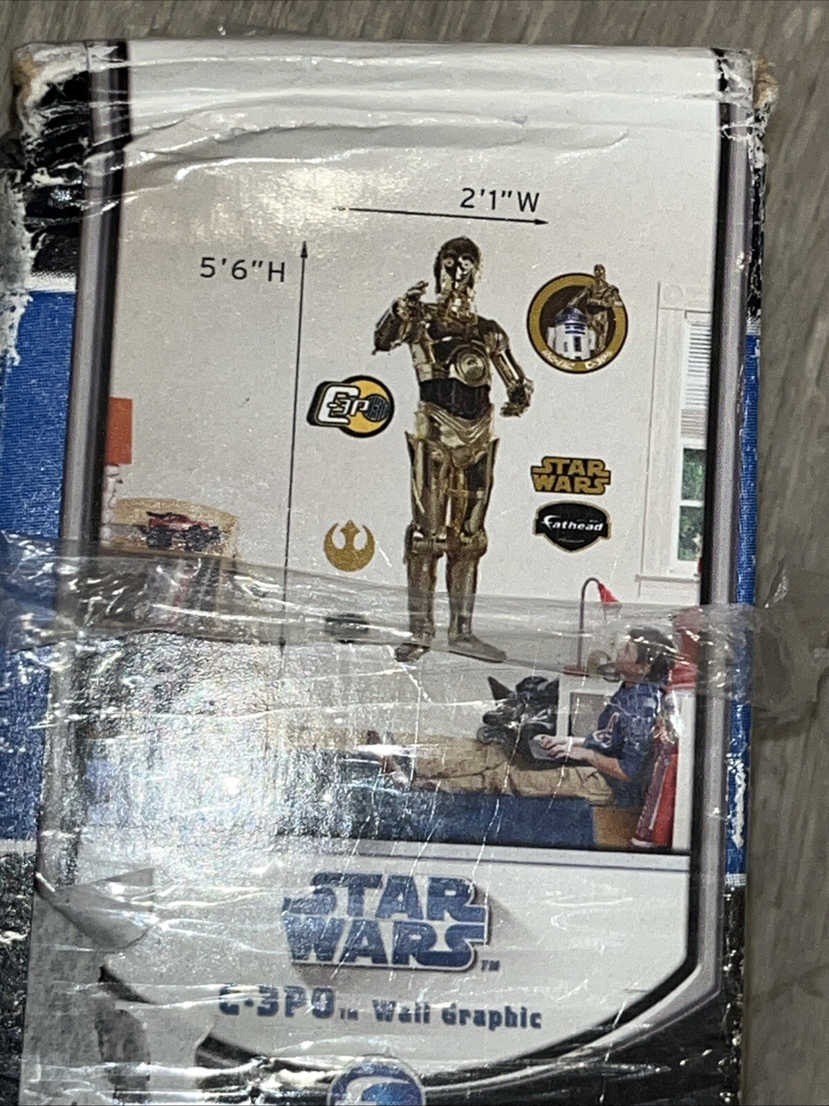 Fathead Giant C-3p0 Star Wars Vinyl Decal Wall Graphic