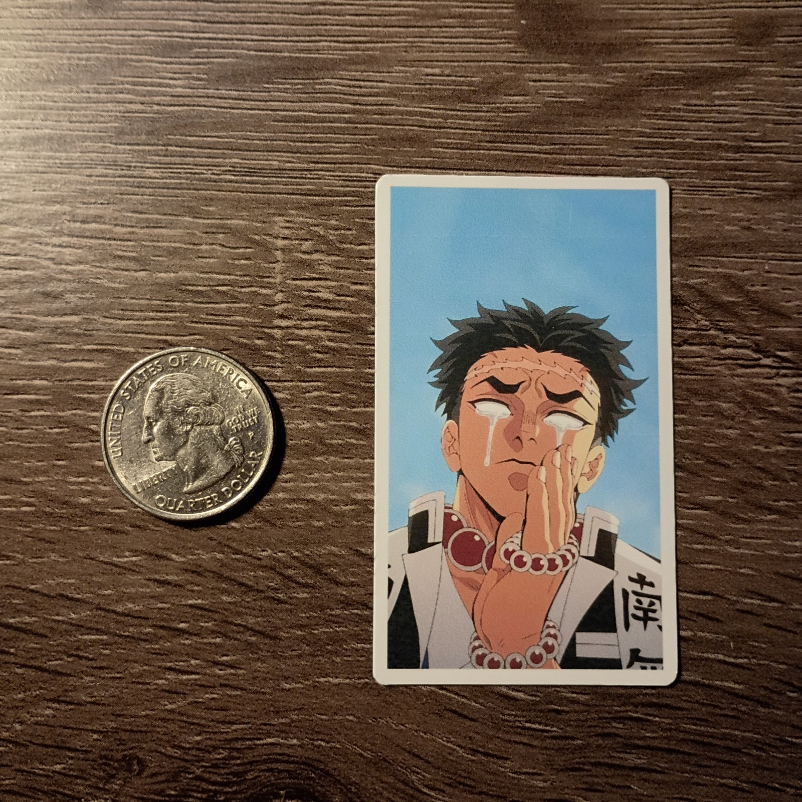 Stone Hashira Gyomei Crying Sticker – Vinyl Waterproof – Full Art