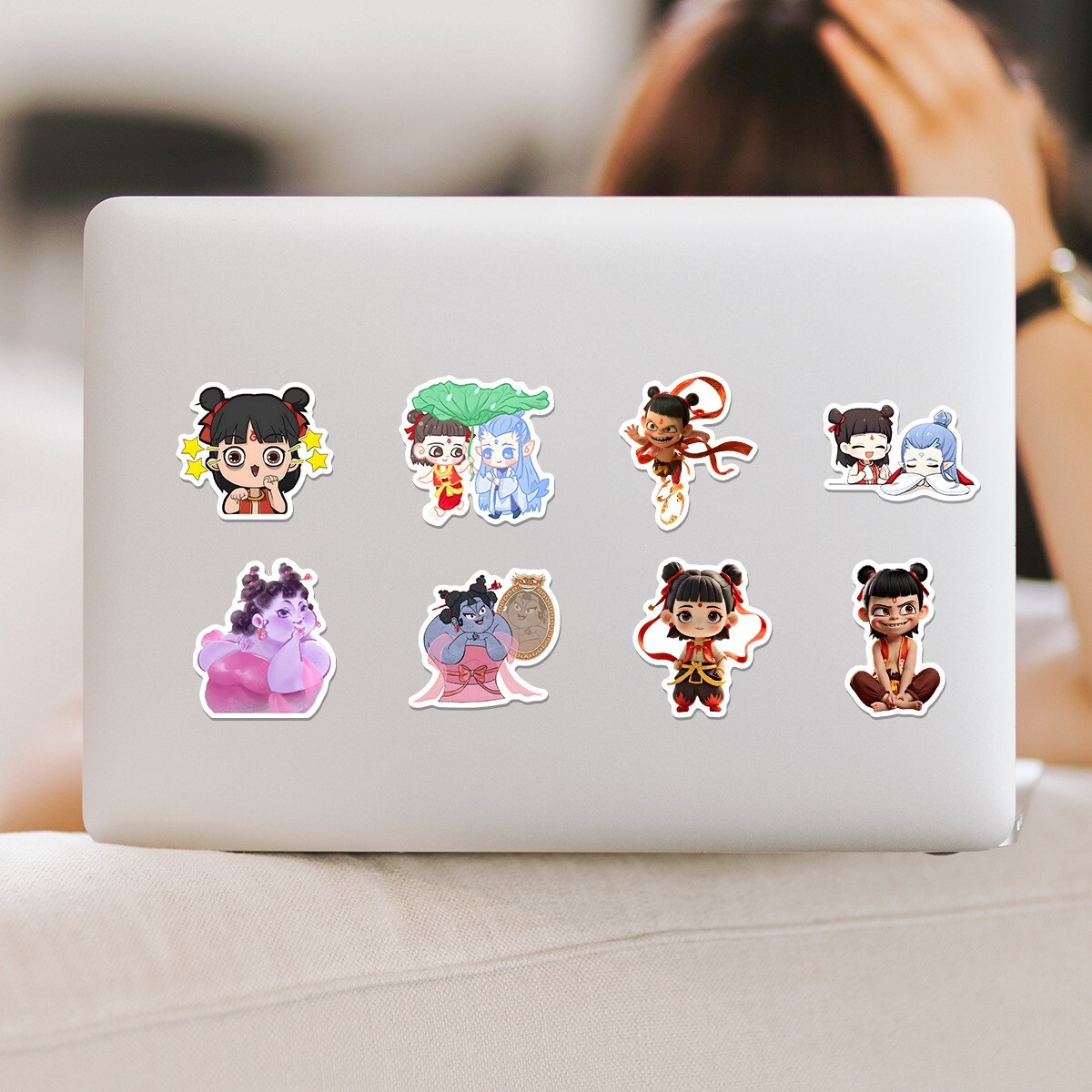 50pcs Waterproof Vinyl Stickers Ne Zha Animation Luggage Phone Laptop Car Window