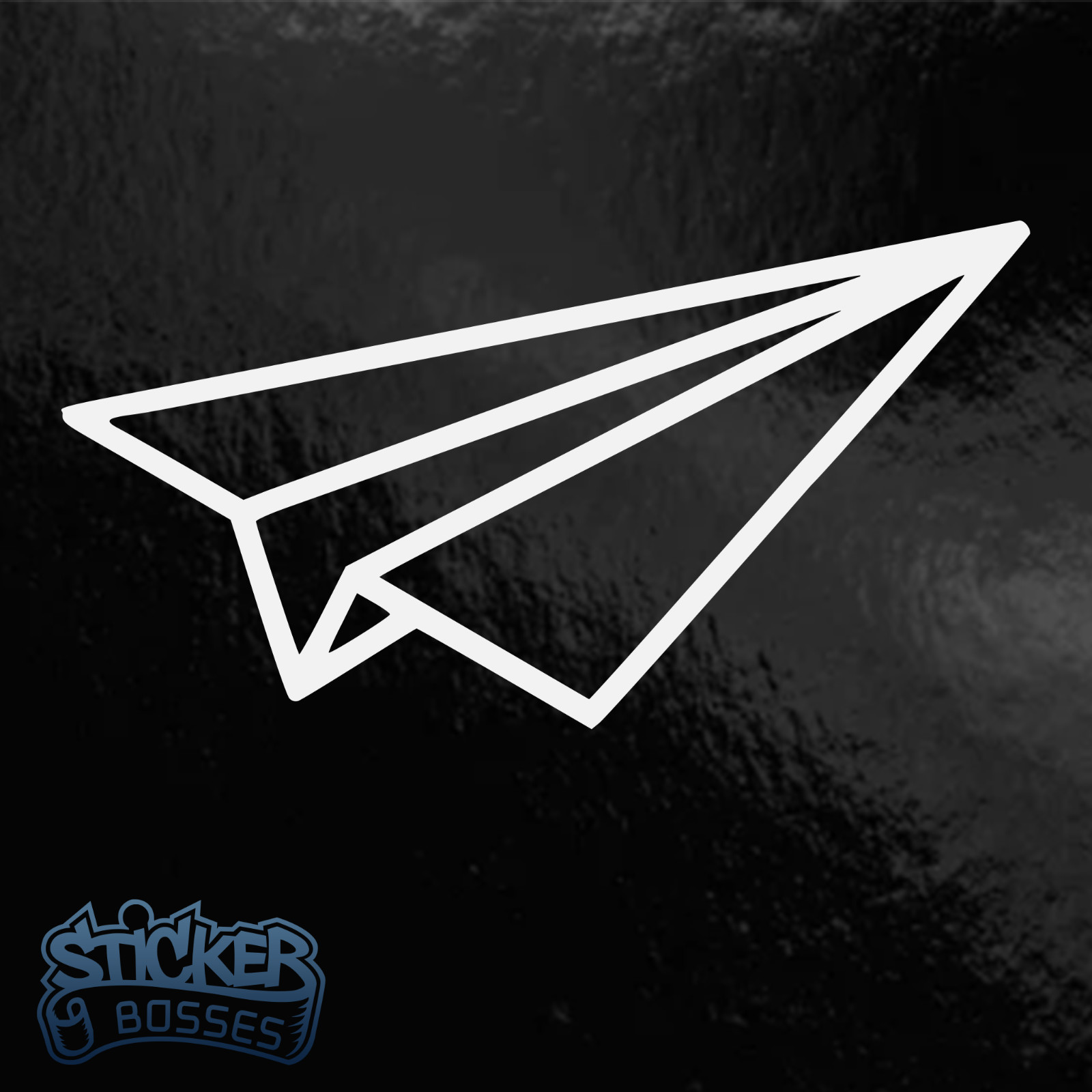 Paper Airplane Minimalist Vinyl Decal Sticker Car Laptop Dream