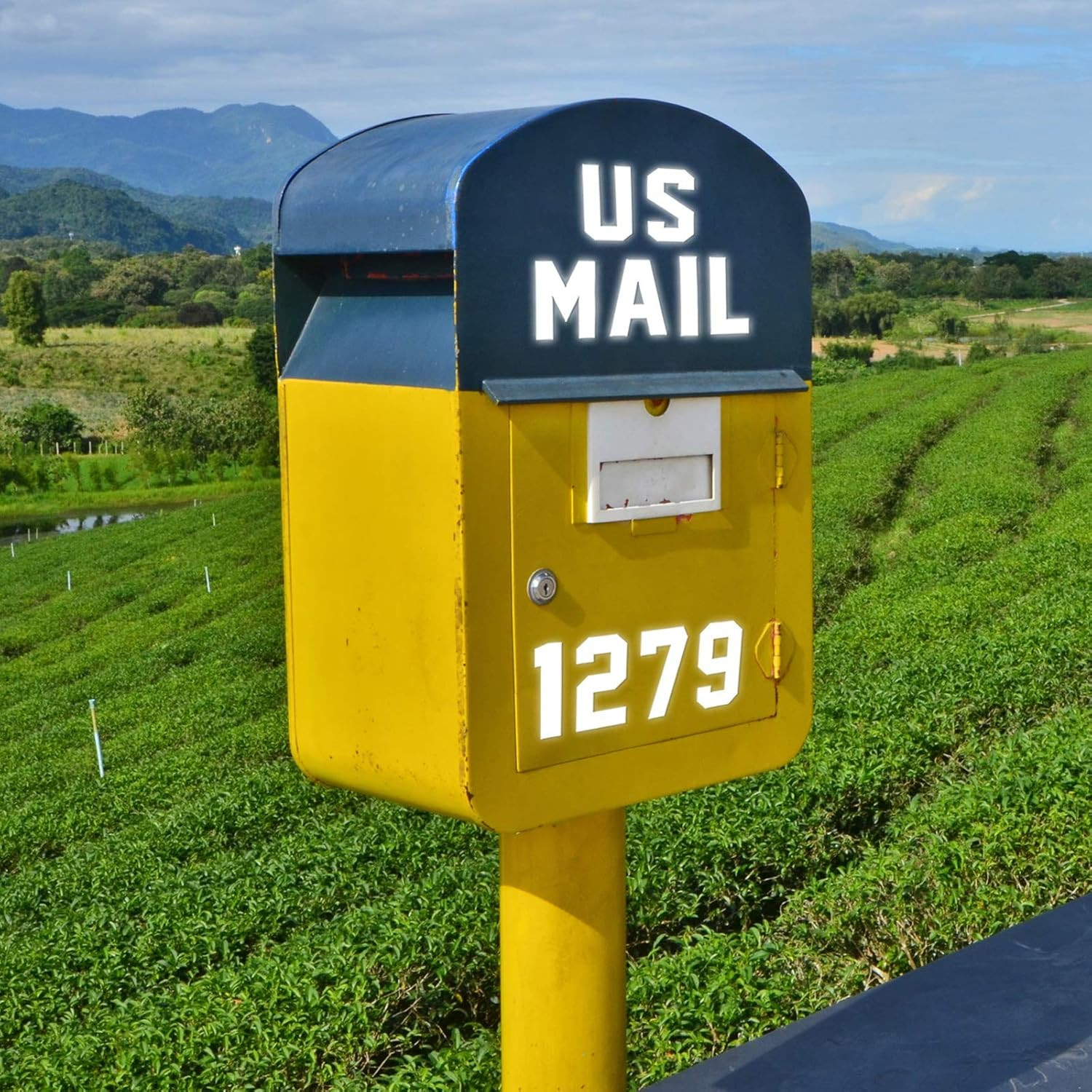 100 Piece Reflective Mailbox Number Stickers, Self Adhesive Reflective Capital L